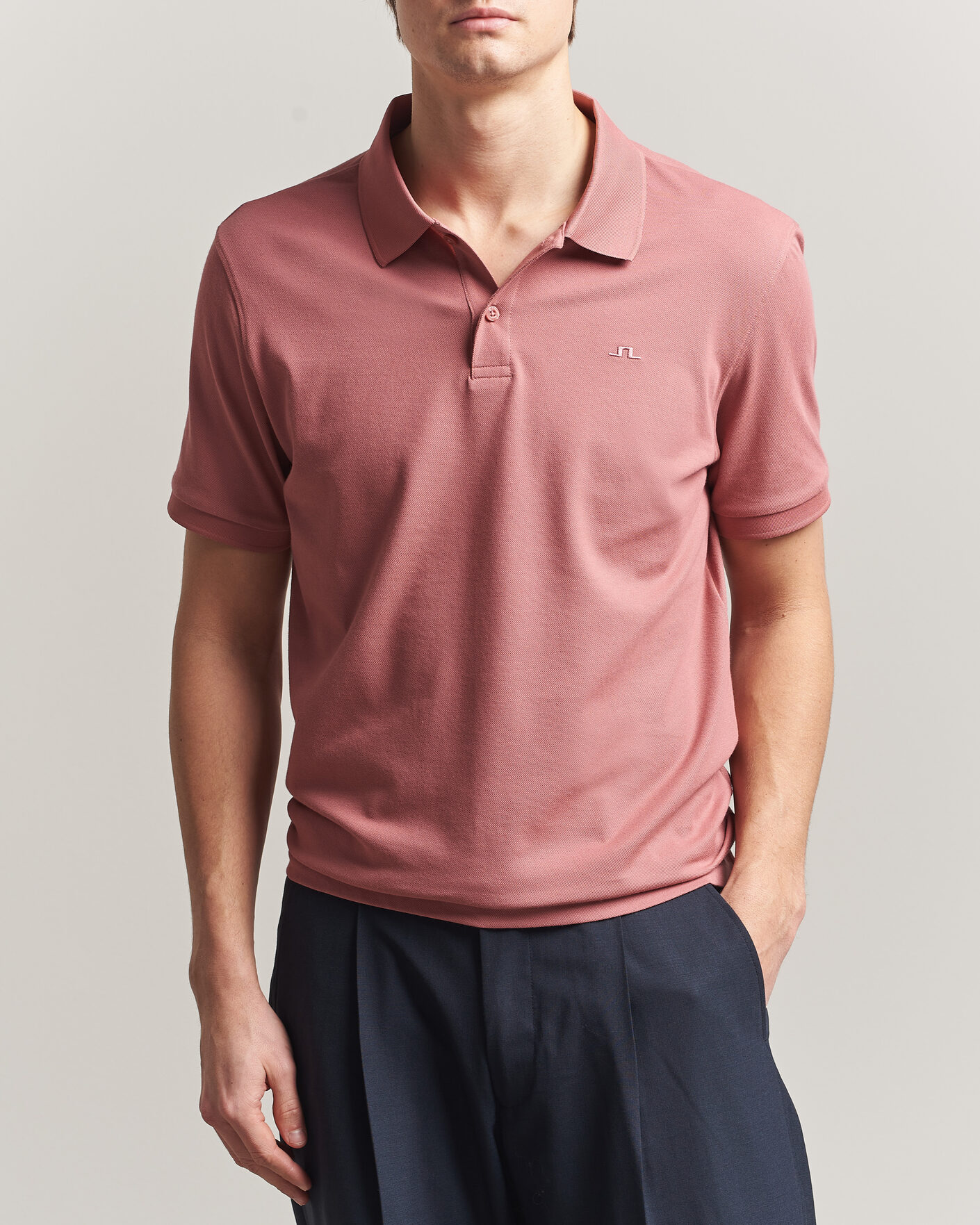 Uomini | Polo | J.Lindeberg | Verse Polo Withered Rose