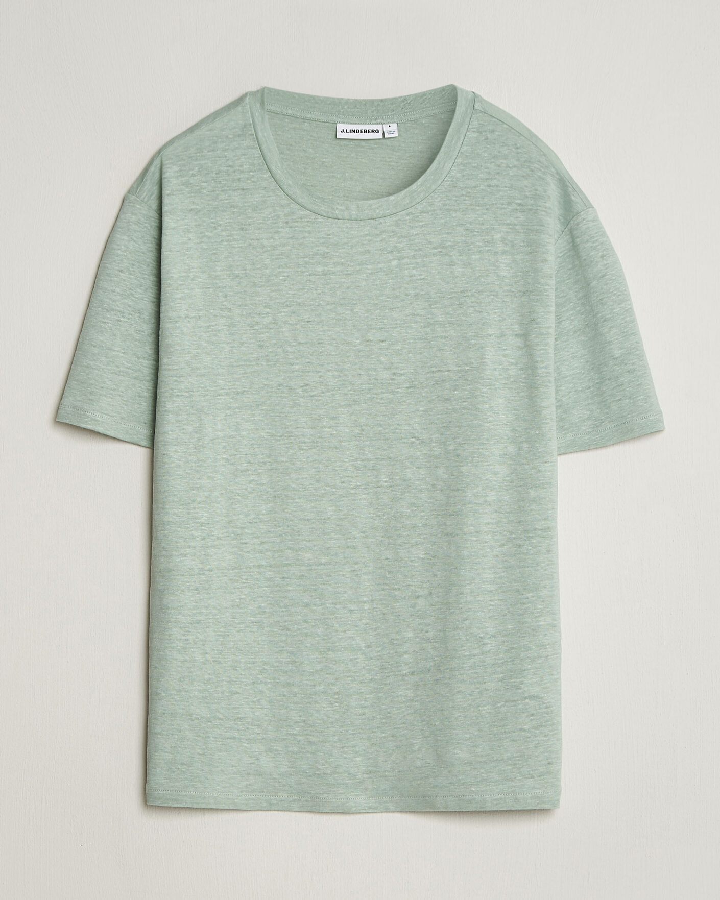 Uomini | T-shirt | J.Lindeberg | Coma Linen T-Shirt Jadeite