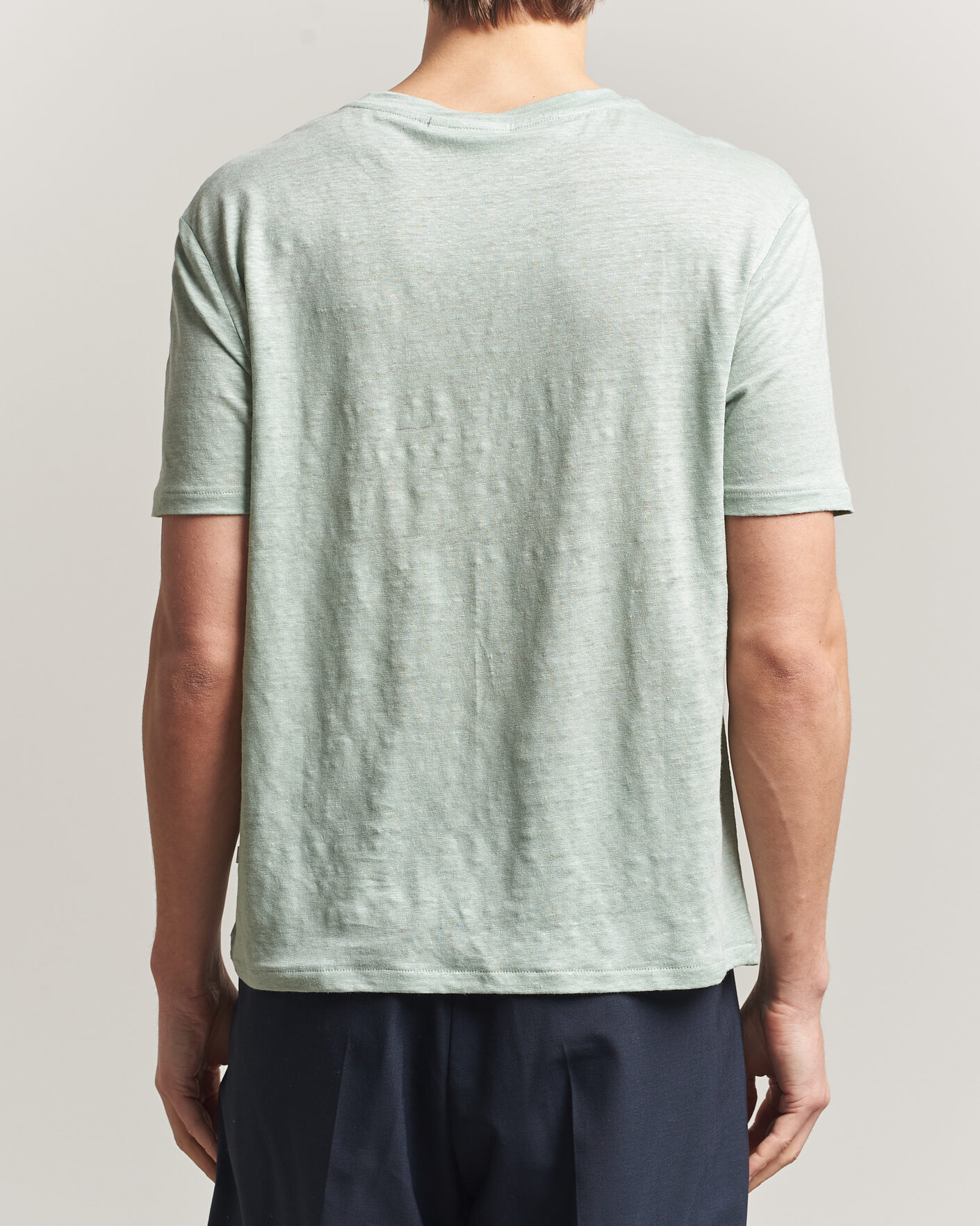 Uomini | T-shirt | J.Lindeberg | Coma Linen T-Shirt Jadeite