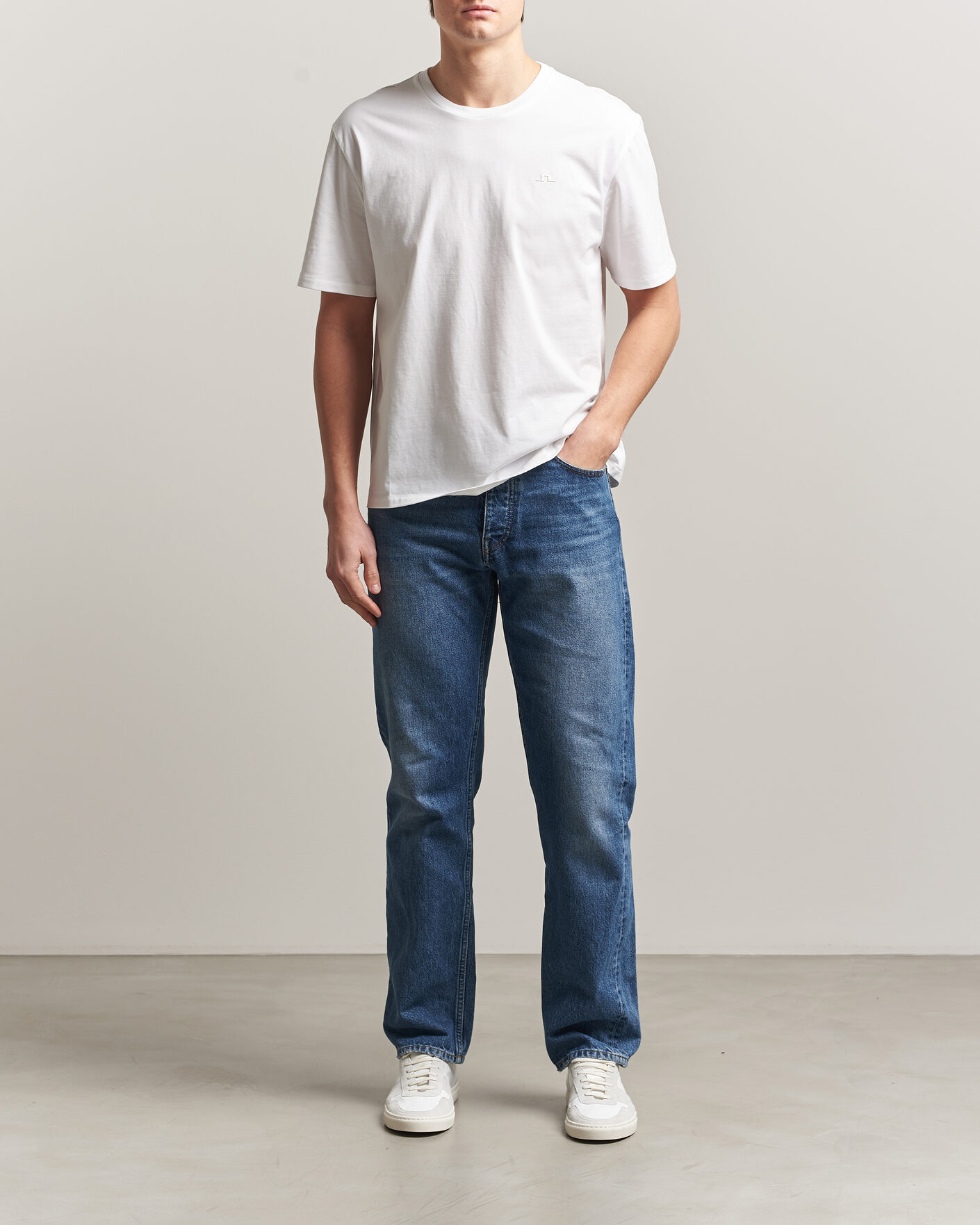 Uomini | T-shirt | J.Lindeberg | Alpha T-Shirt White