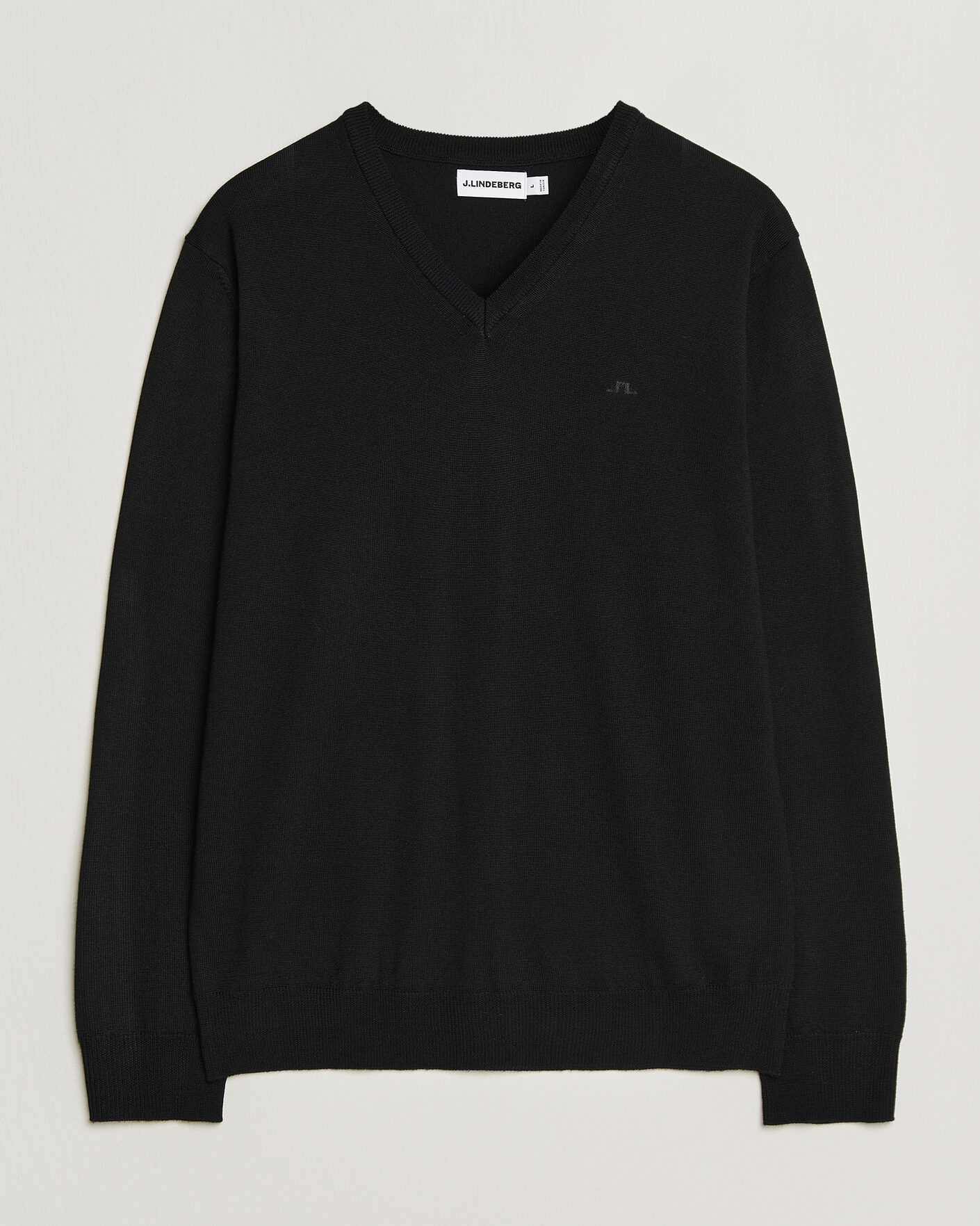 Uomini | Maglieria | J.Lindeberg | Lymann Merino V-Neck Pullover Black