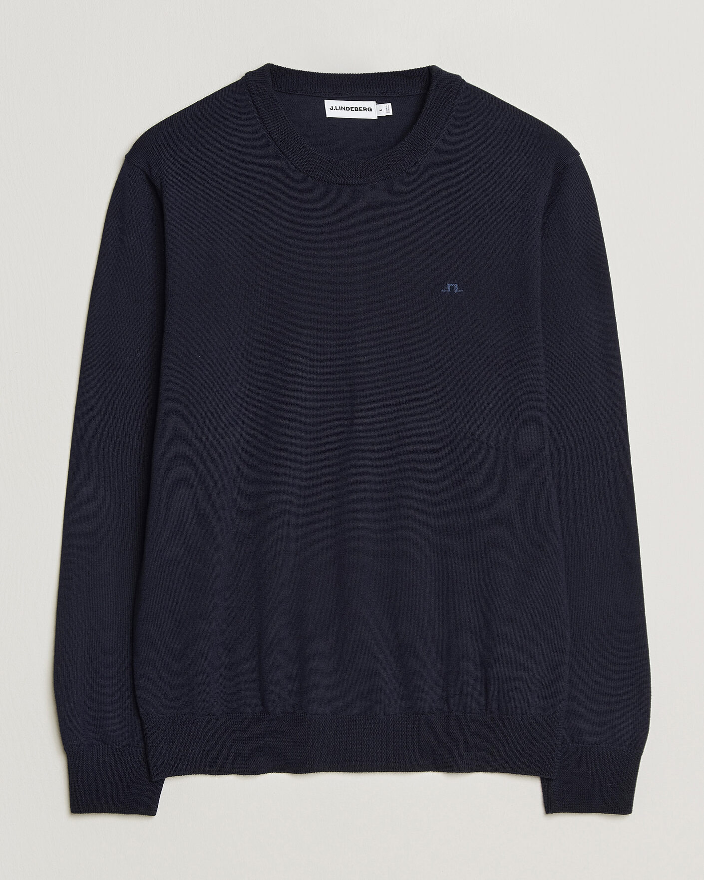 Uomini | Maglieria | J.Lindeberg | Keane Merino Crew Neck Pullover JL Navy