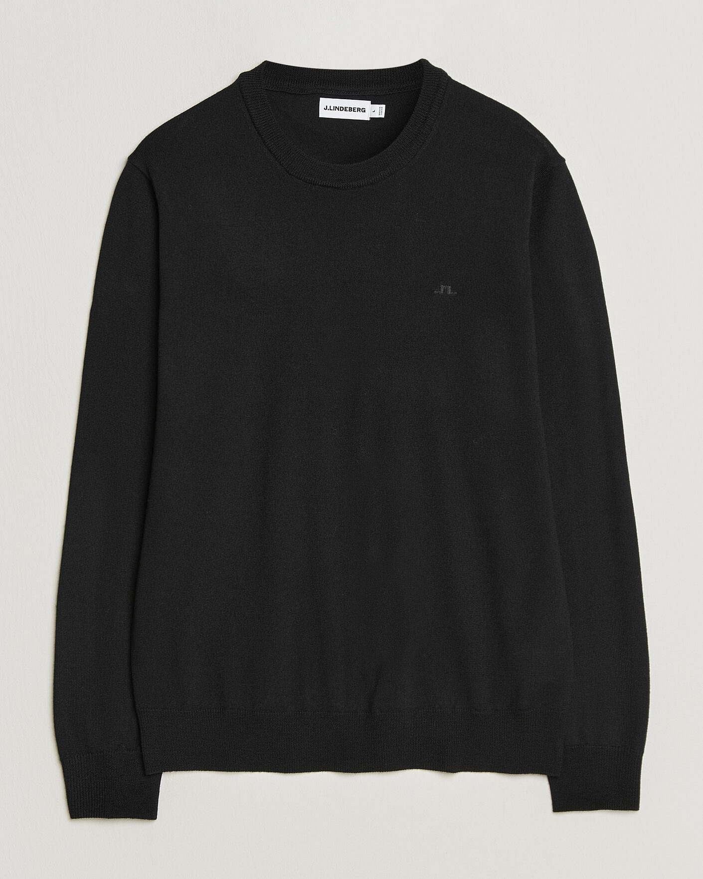 Uomini | Maglieria | J.Lindeberg | Keane Merino Crew Neck Pullover Black