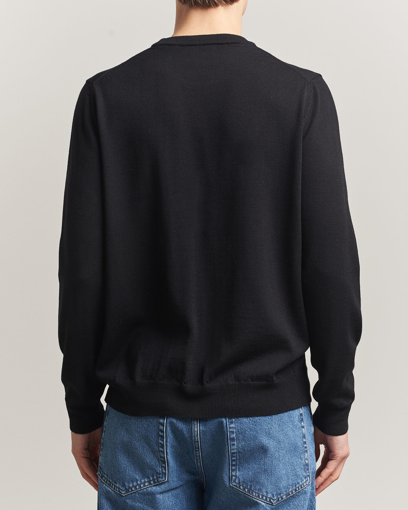 Uomini | Maglieria | J.Lindeberg | Keane Merino Crew Neck Pullover Black