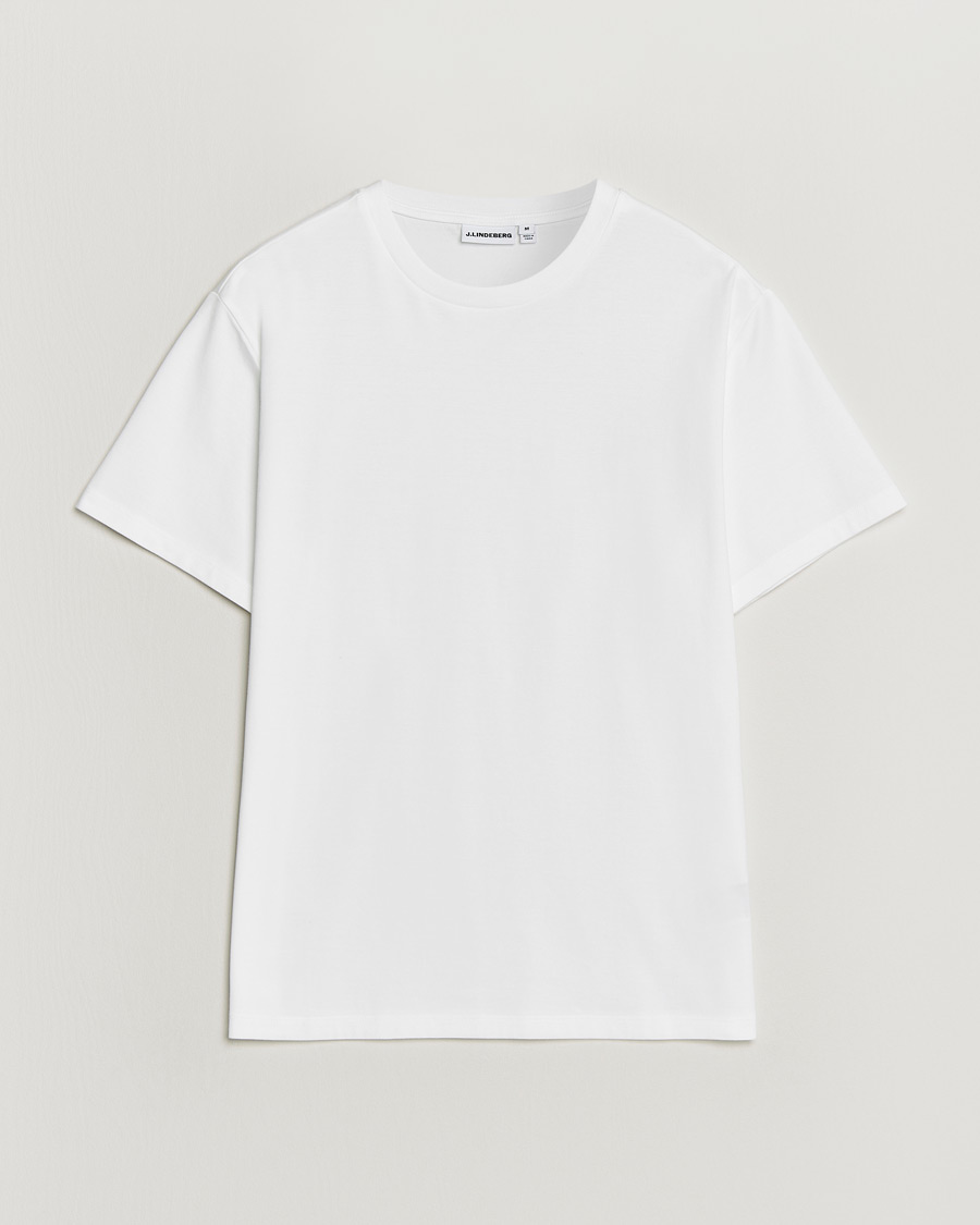 Uomini | T-shirt | J.Lindeberg | Sid Basic T-Shirt White