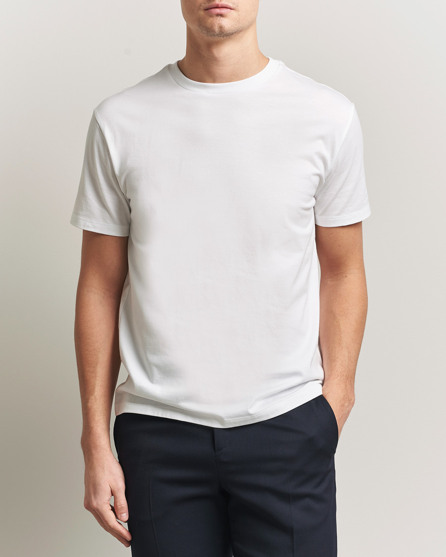 Uomini | T-shirt | J.Lindeberg | Sid Basic T-Shirt White