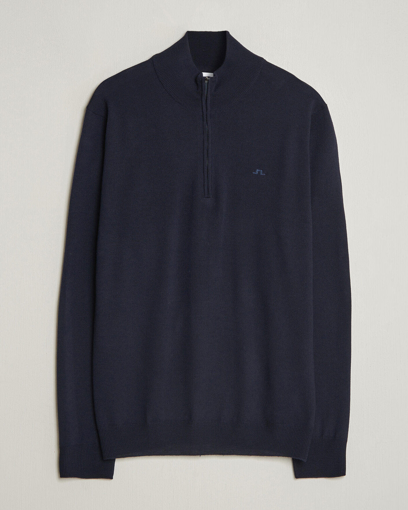 Uomini | Maglieria | J.Lindeberg | Kiyan Merino Half Zip JL Navy