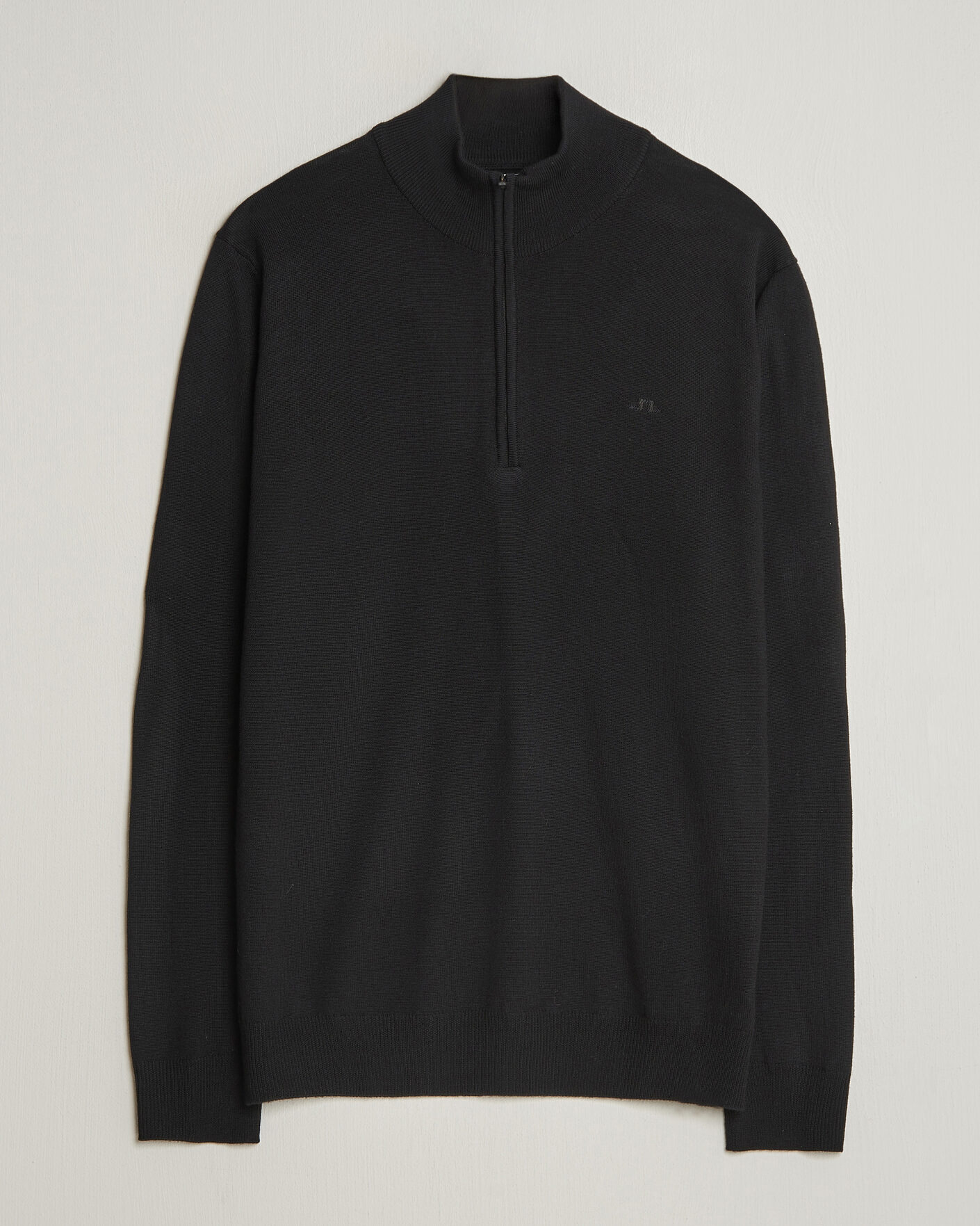 Uomini | Maglieria | J.Lindeberg | Kiyan Merino Half Zip Black
