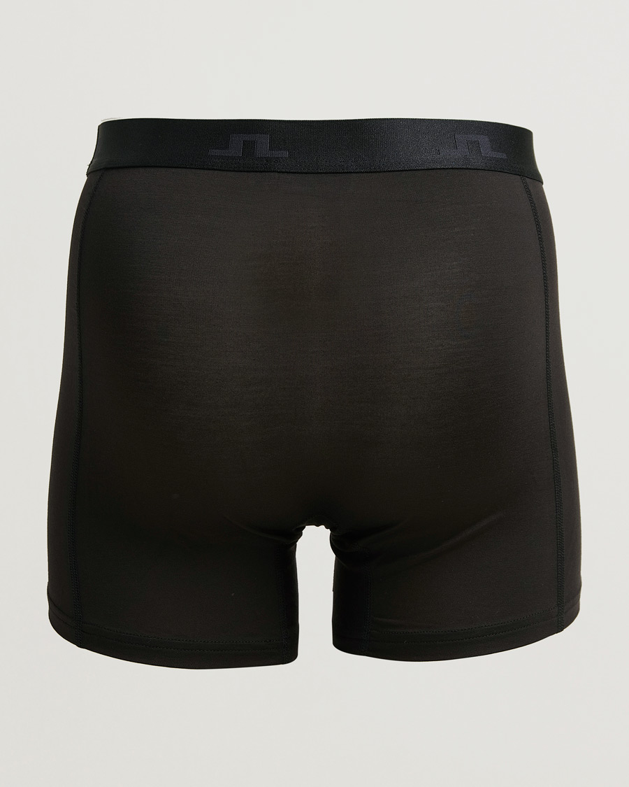 Uomini | Biancheria intima | J.Lindeberg | 3-Pack Bridge Lyocell Boxer Black