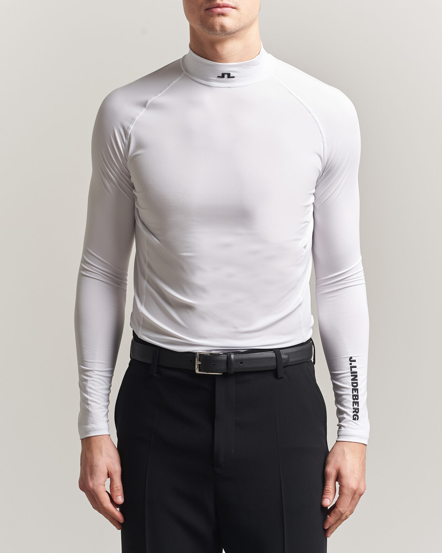 Uomini | T-shirt | J.Lindeberg | Ello Compression T-Shirt White