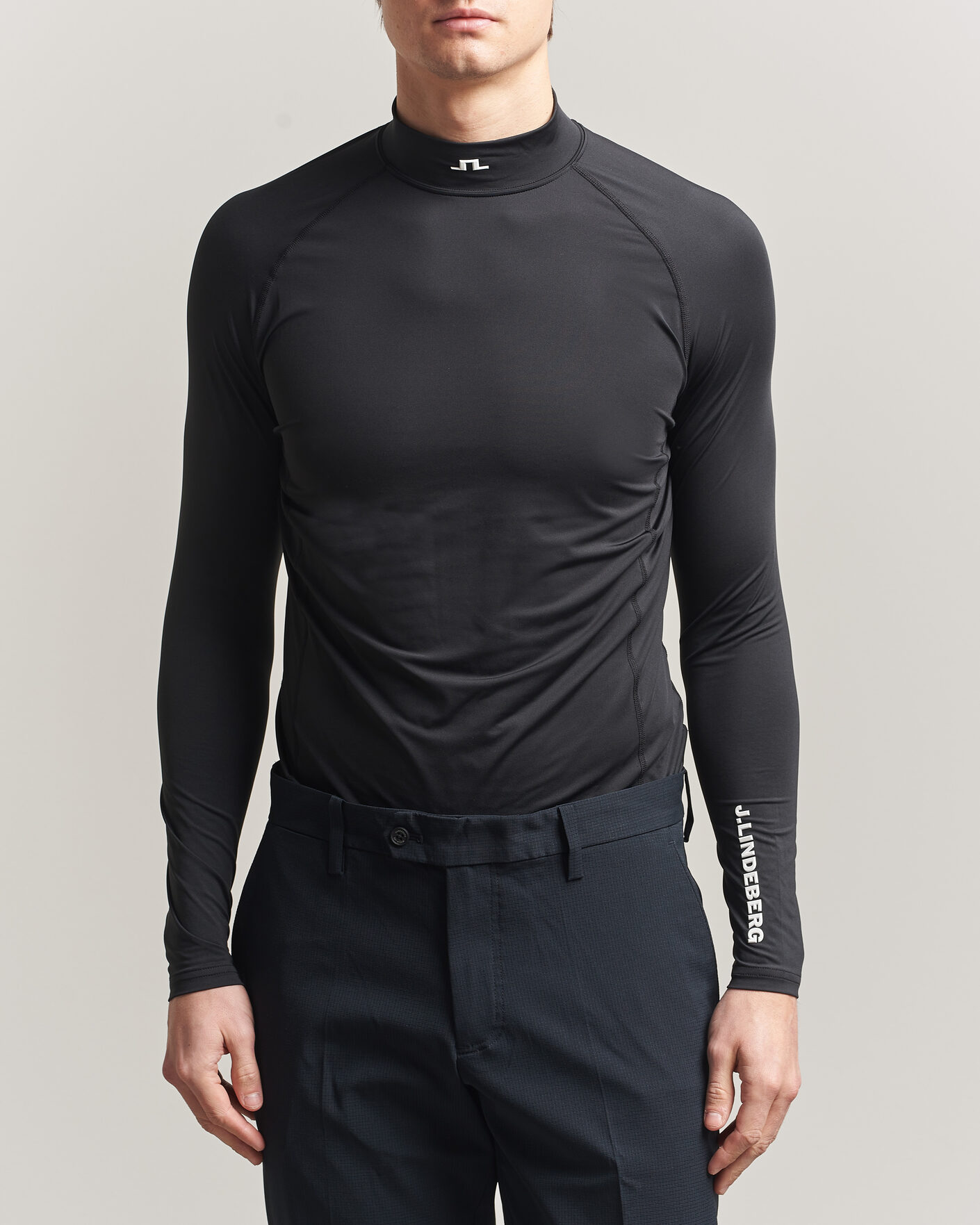 Uomini | T-shirt | J.Lindeberg | Ello Compression T-Shirt Black