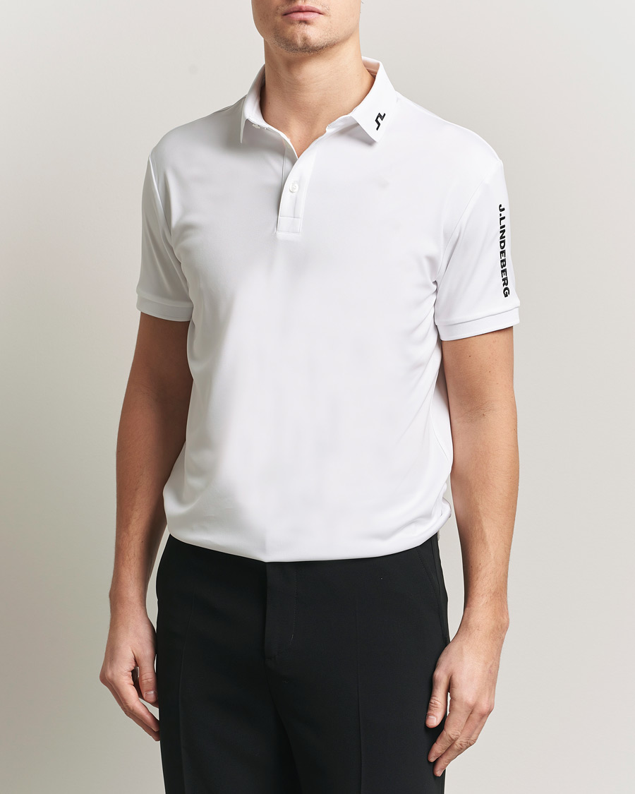 Uomini | Polo | J.Lindeberg | Tour Tech Polo White