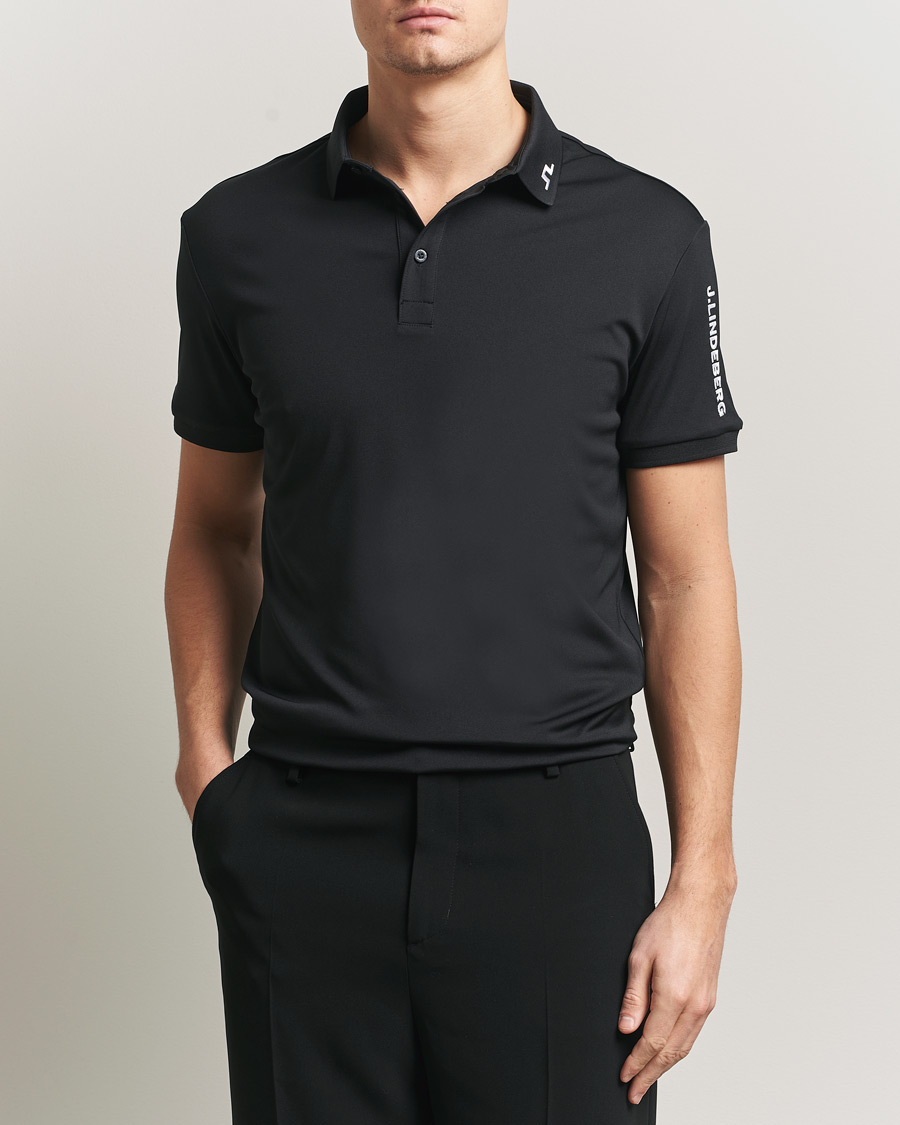 Uomini | Polo | J.Lindeberg | Tour Tech Polo Black