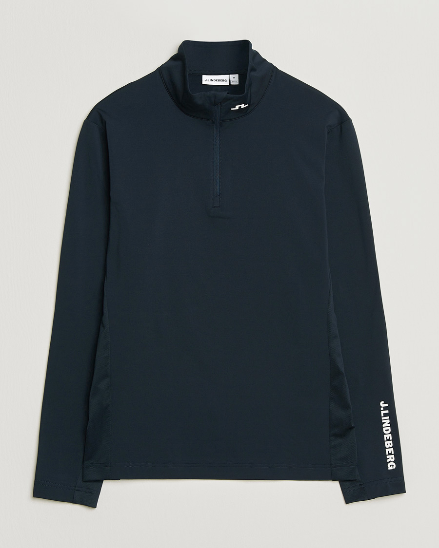 Uomini | Maglieria | J.Lindeberg | Tour Tech Mid Layer Half Zip JL Navy