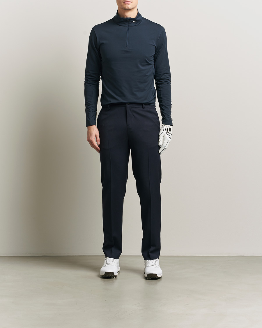 Uomini | Maglieria | J.Lindeberg | Tour Tech Mid Layer Half Zip JL Navy