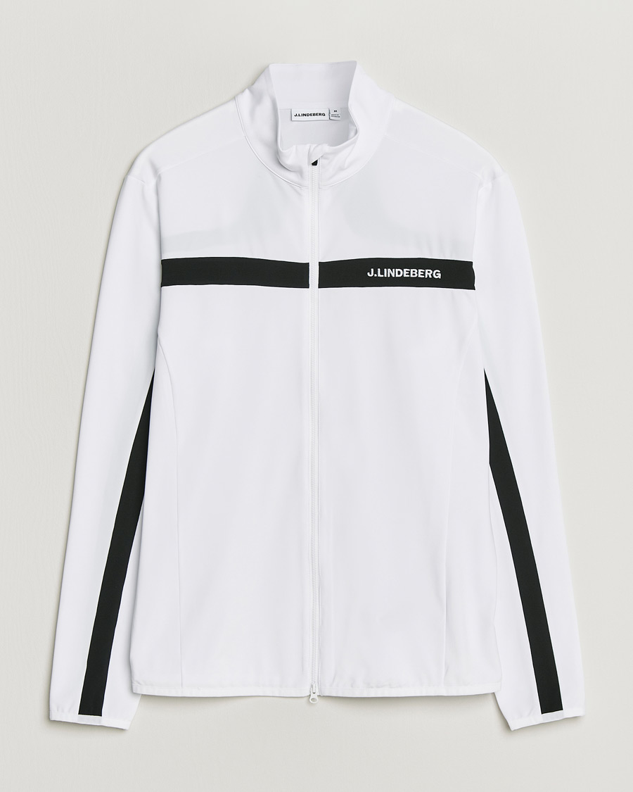 Uomini | Maglieria | J.Lindeberg | Jarvis Mid Layer Full Zip White