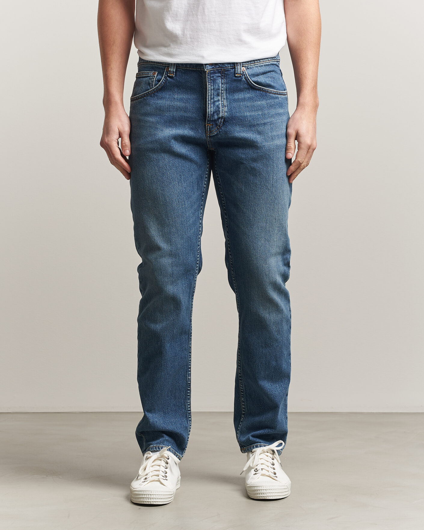 Uomini | Jeans | Nudie Jeans | Solid Ollie Jeans Blue Blur