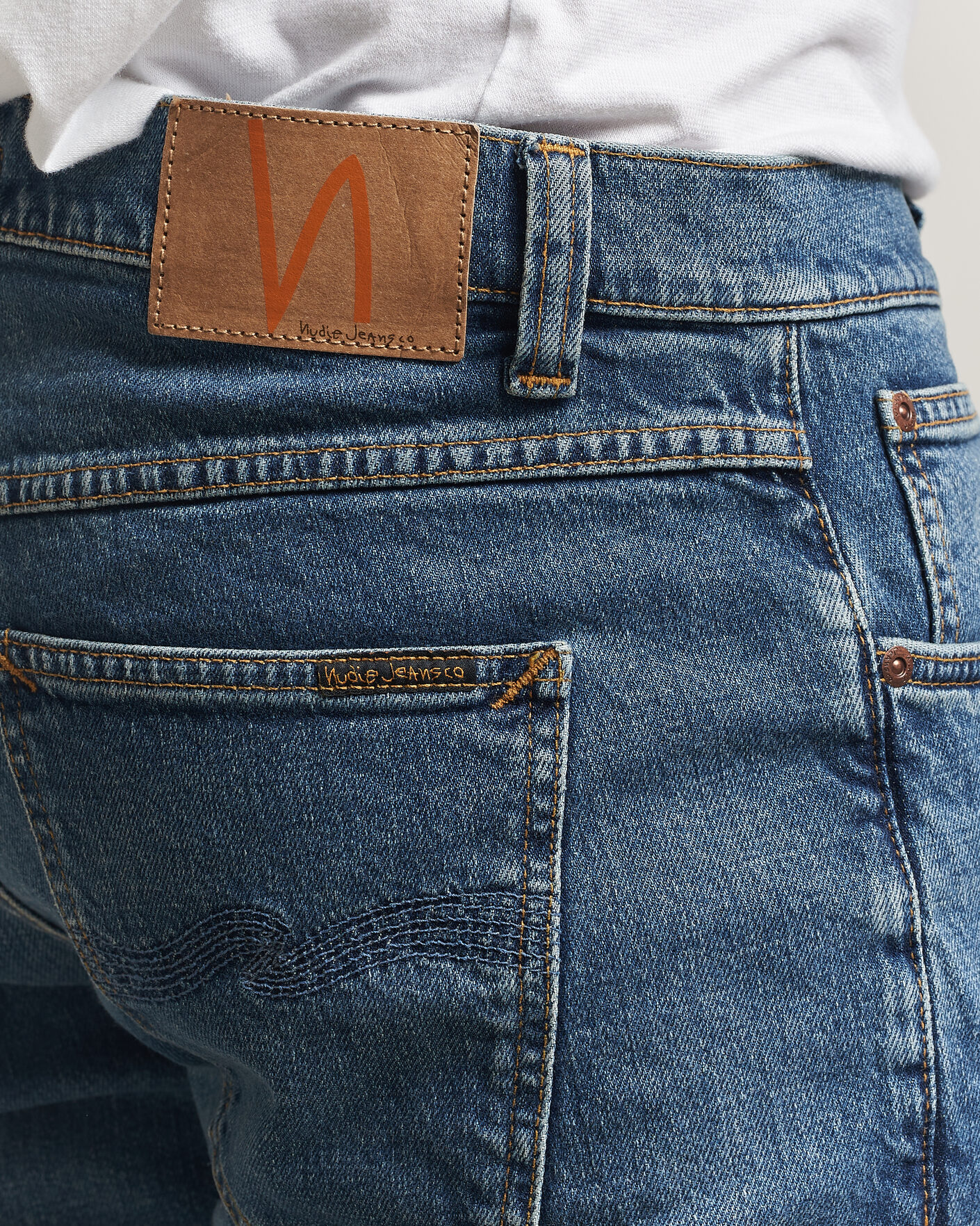 Uomini | Pantaloni | Nudie Jeans | Solid Ollie Jeans Blue Blur