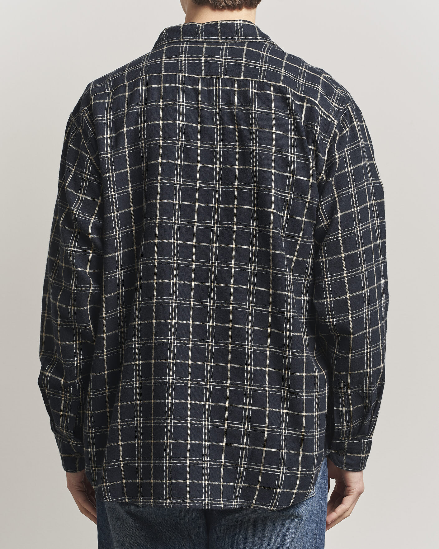 Uomini | Camicie | Nudie Jeans | Julian Checked Worker Shirt Black