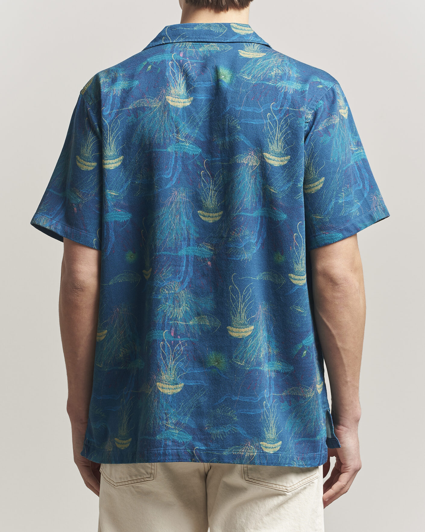 Uomini | Camicie | Nudie Jeans | Arvid Hawaii Shirt Deep Sea