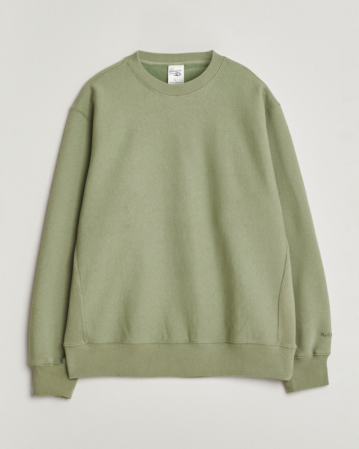 Uomini | Maglieria | Nudie Jeans | Hasse Crew Neck Sweatshirt Green