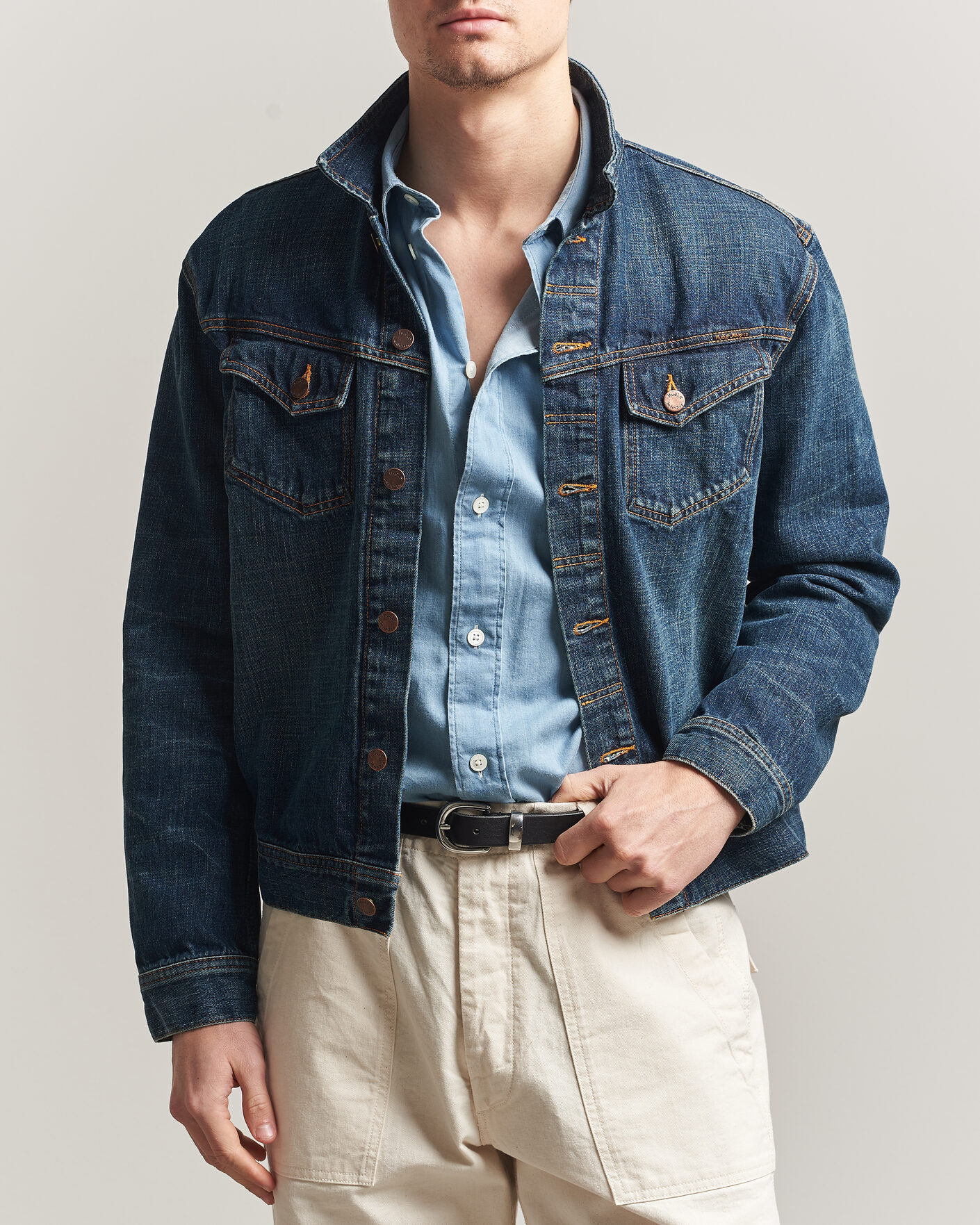 Uomini | Giacche | Nudie Jeans | Conny Denim Jacket Heavy Used