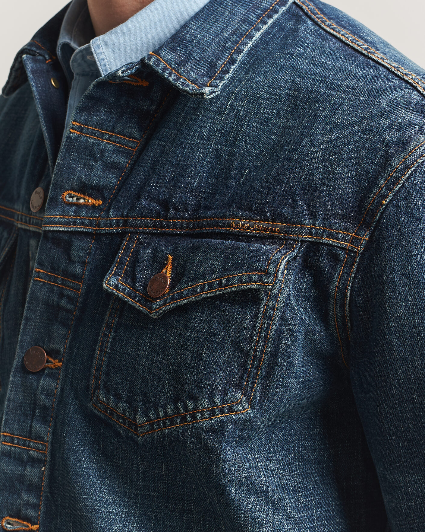 Uomini | Giacche | Nudie Jeans | Conny Denim Jacket Heavy Used