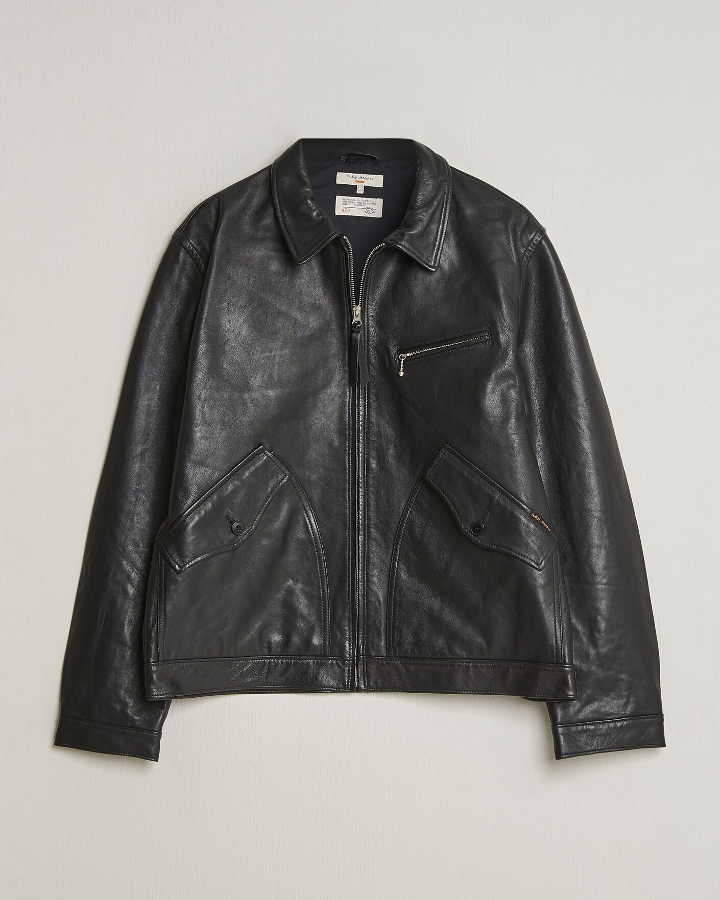 Uomini | Giacche | Nudie Jeans | Blake Leather Jacket Black