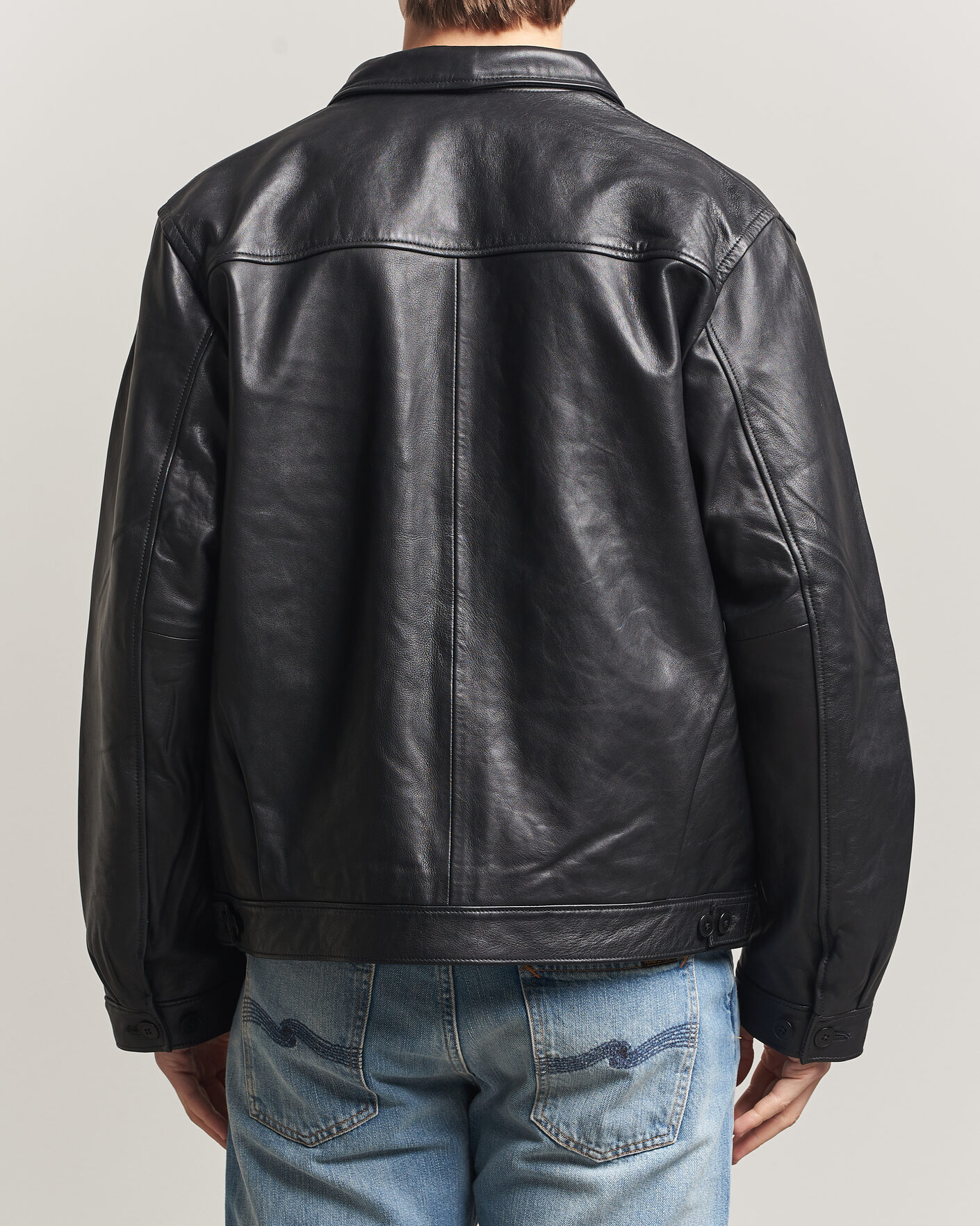 Uomini | Giacche | Nudie Jeans | Blake Leather Jacket Black