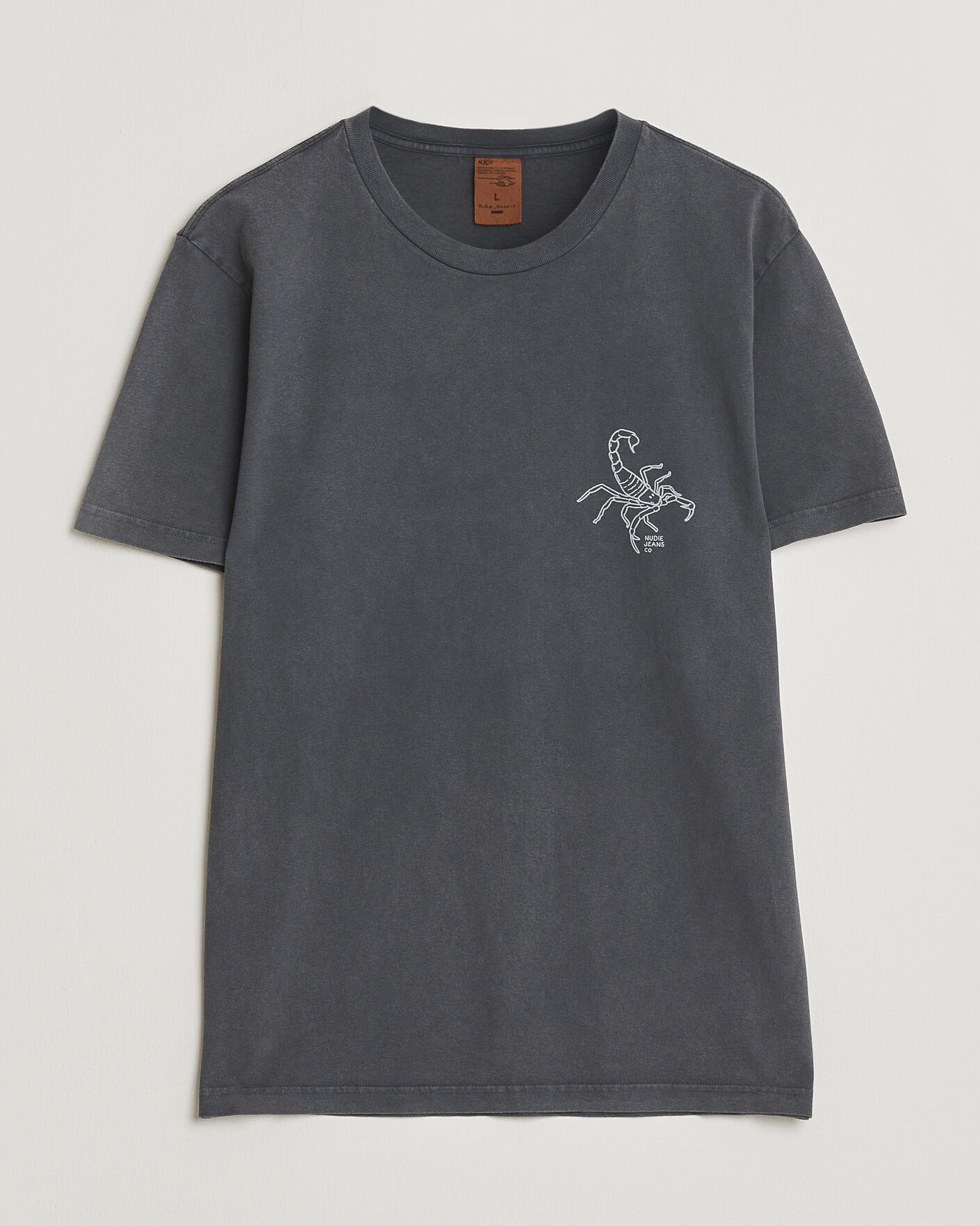 Uomini | T-shirt | Nudie Jeans | Roy Printed T-Shirt Antracite
