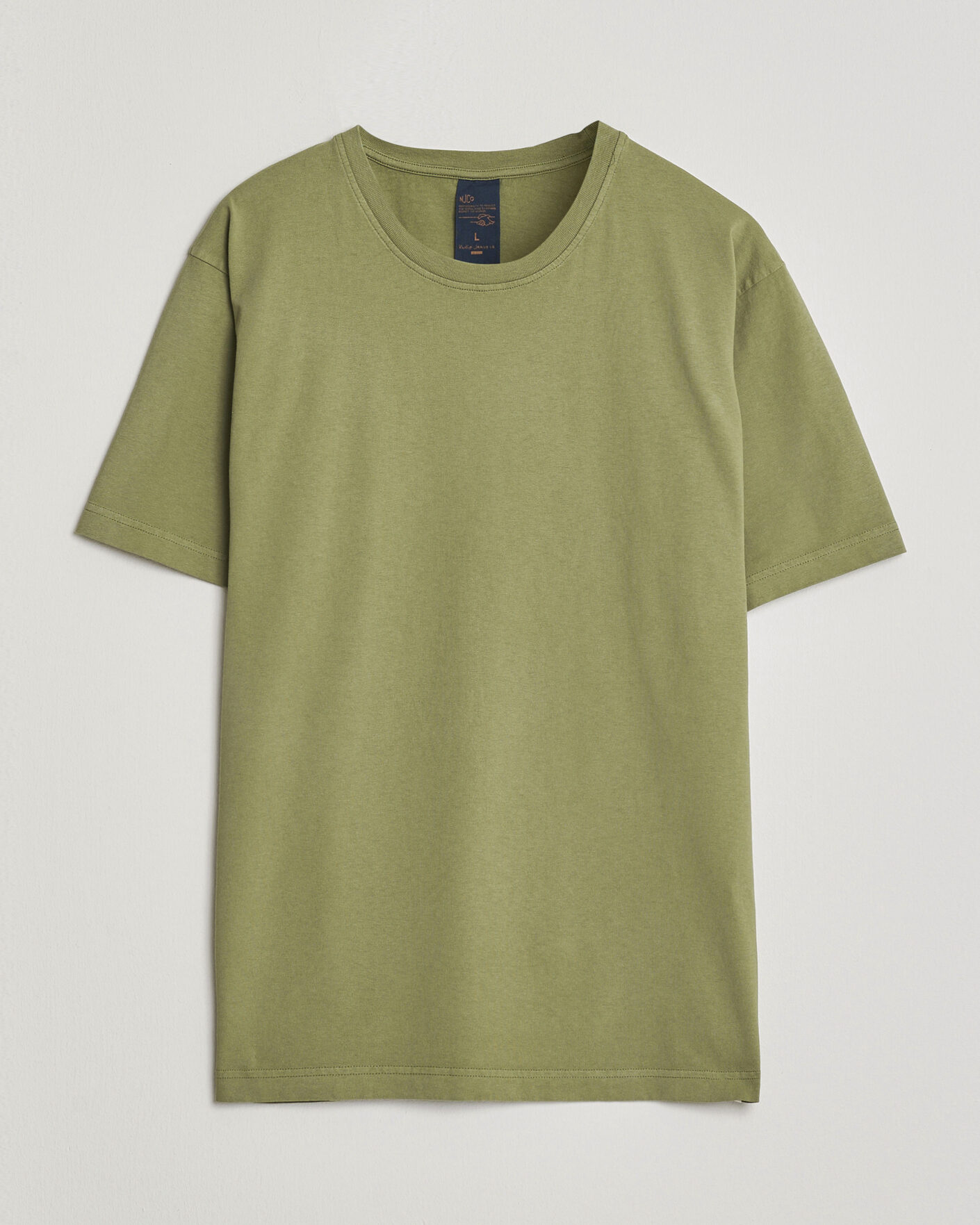 Uomini | T-shirt | Nudie Jeans | Uno Everyday Crew Neck T-Shirt Green
