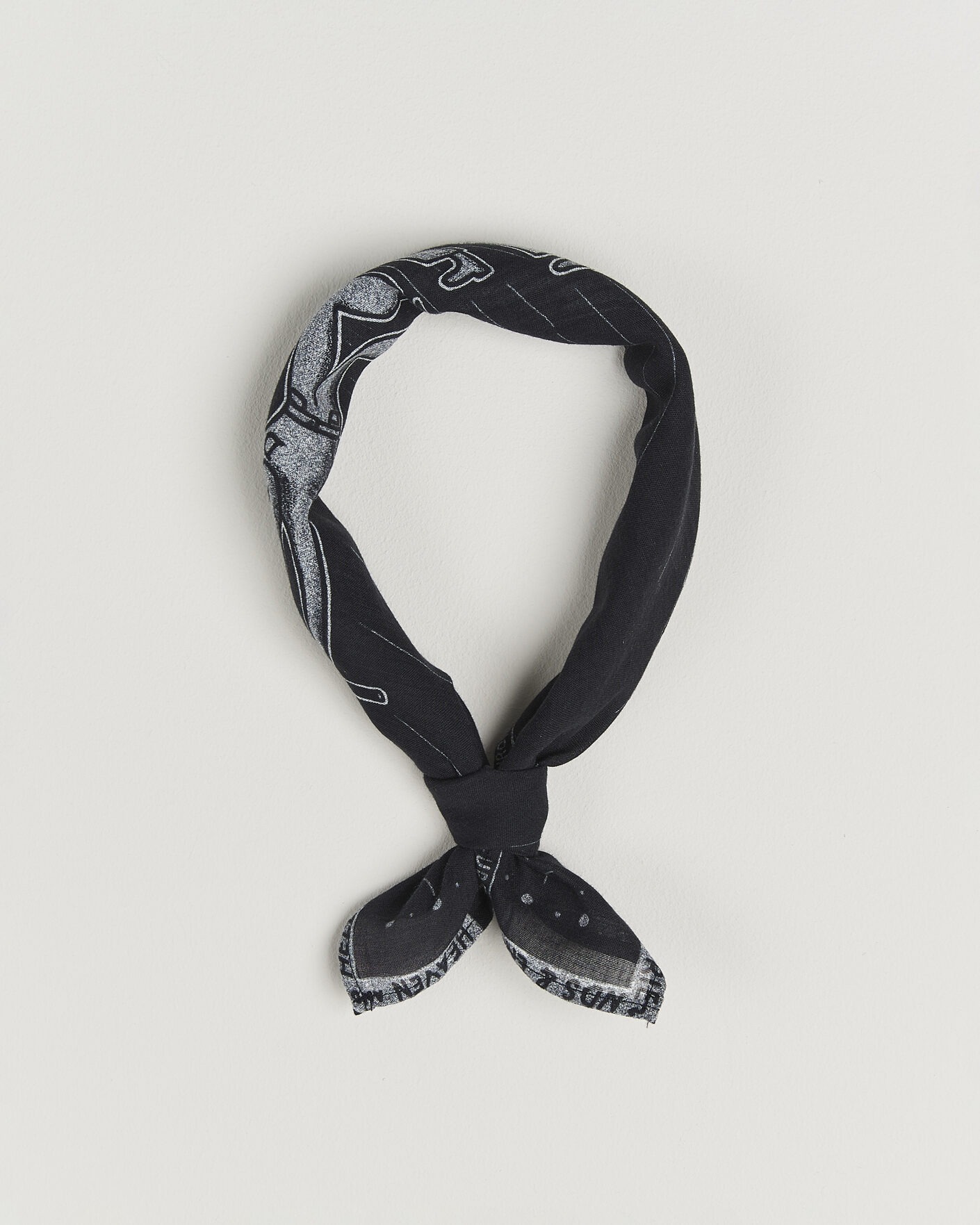 Uomini | Sciarpe | Nudie Jeans | Ingrid Printed Bandana Black