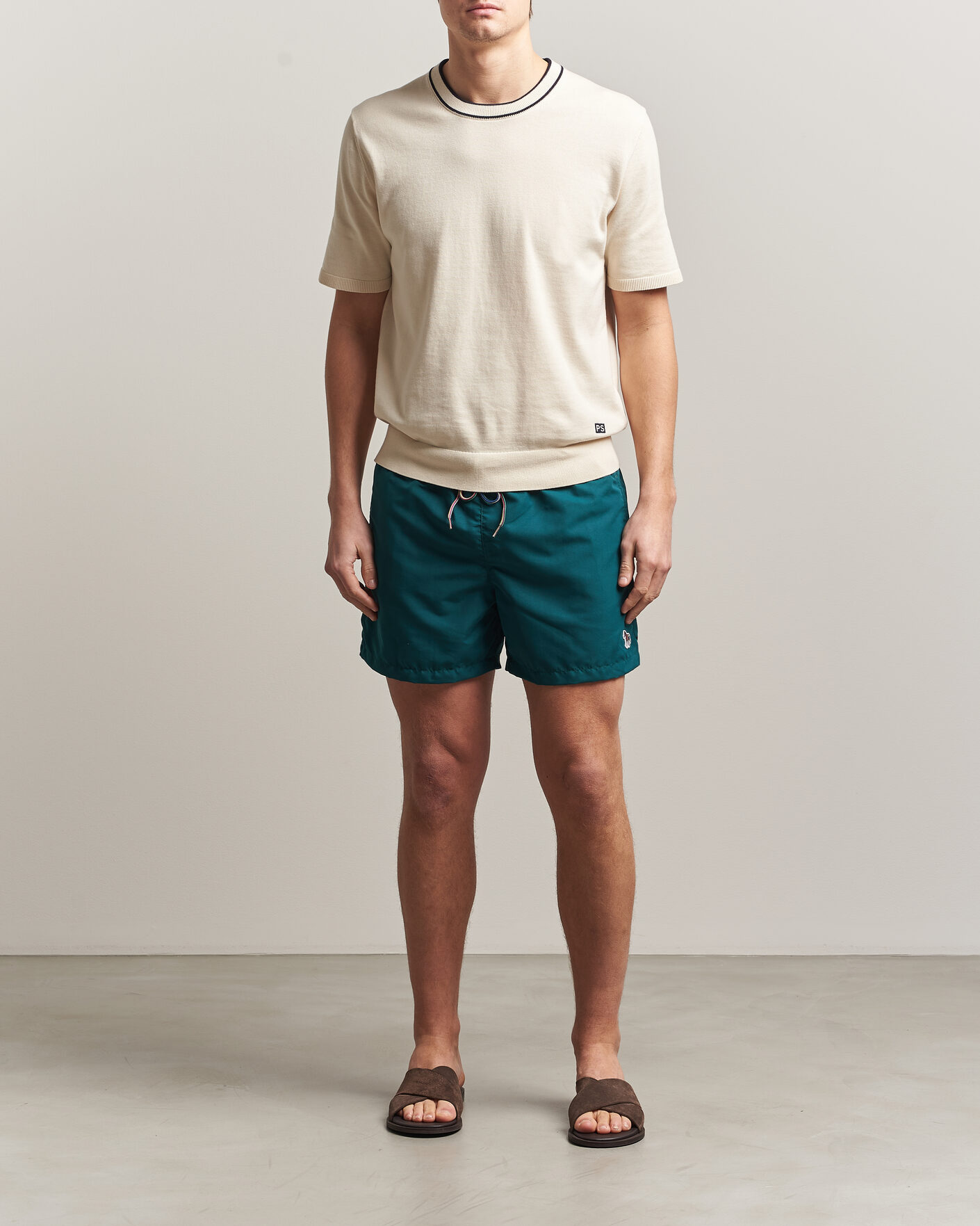 Uomini | Costumi da bagno | Paul Smith | Zebra Swimshorts Dark Green
