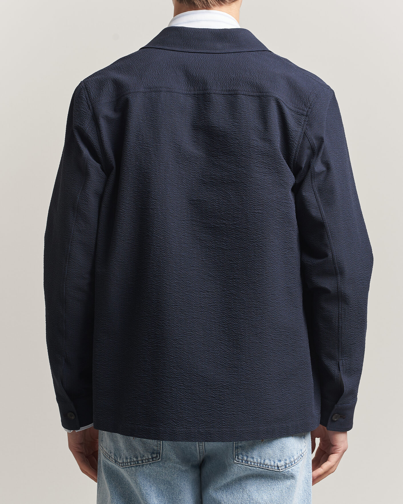 Uomini | Camicie | Paul Smith | Cotton Overshirt Navy