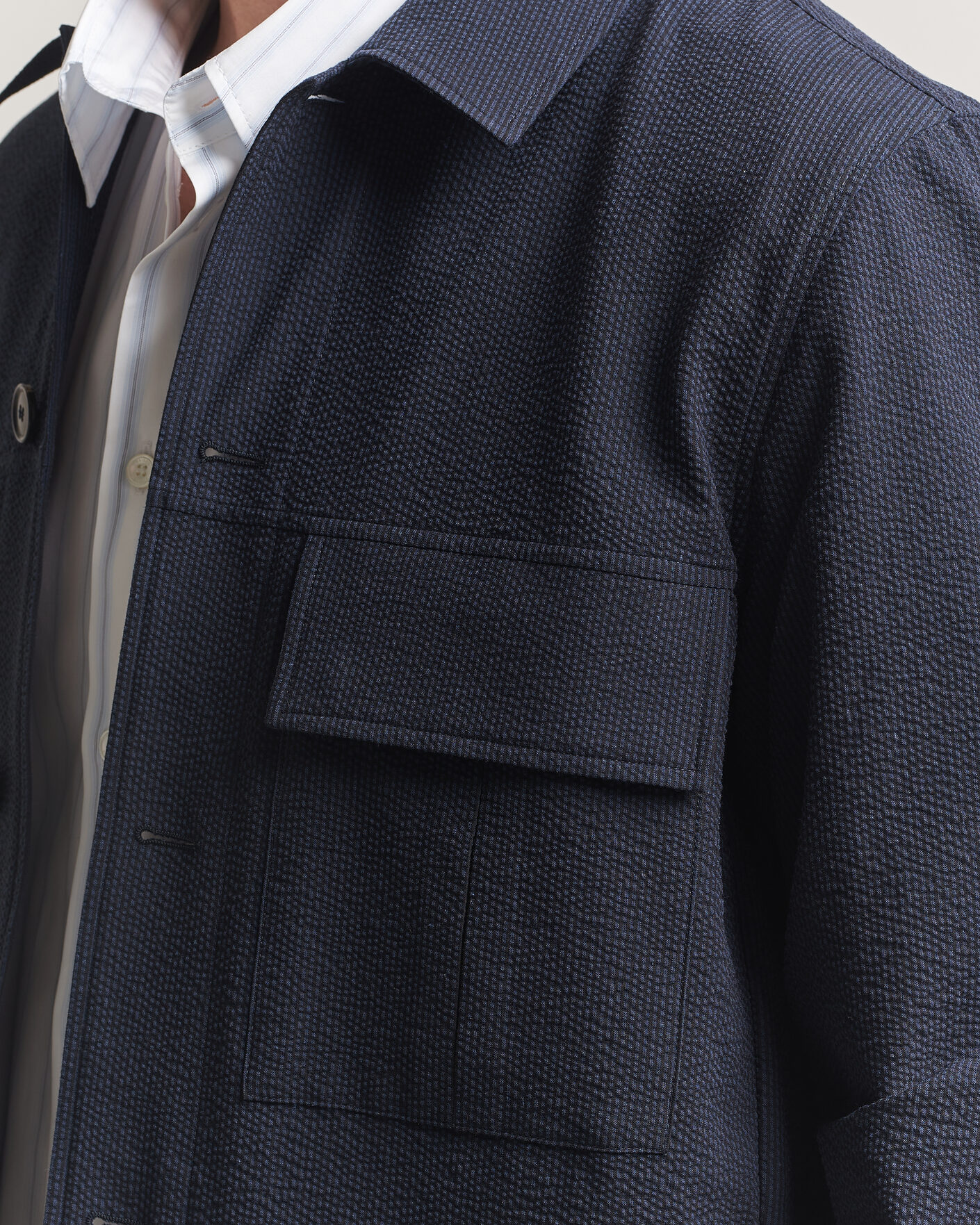 Uomini | Camicie | Paul Smith | Cotton Overshirt Navy