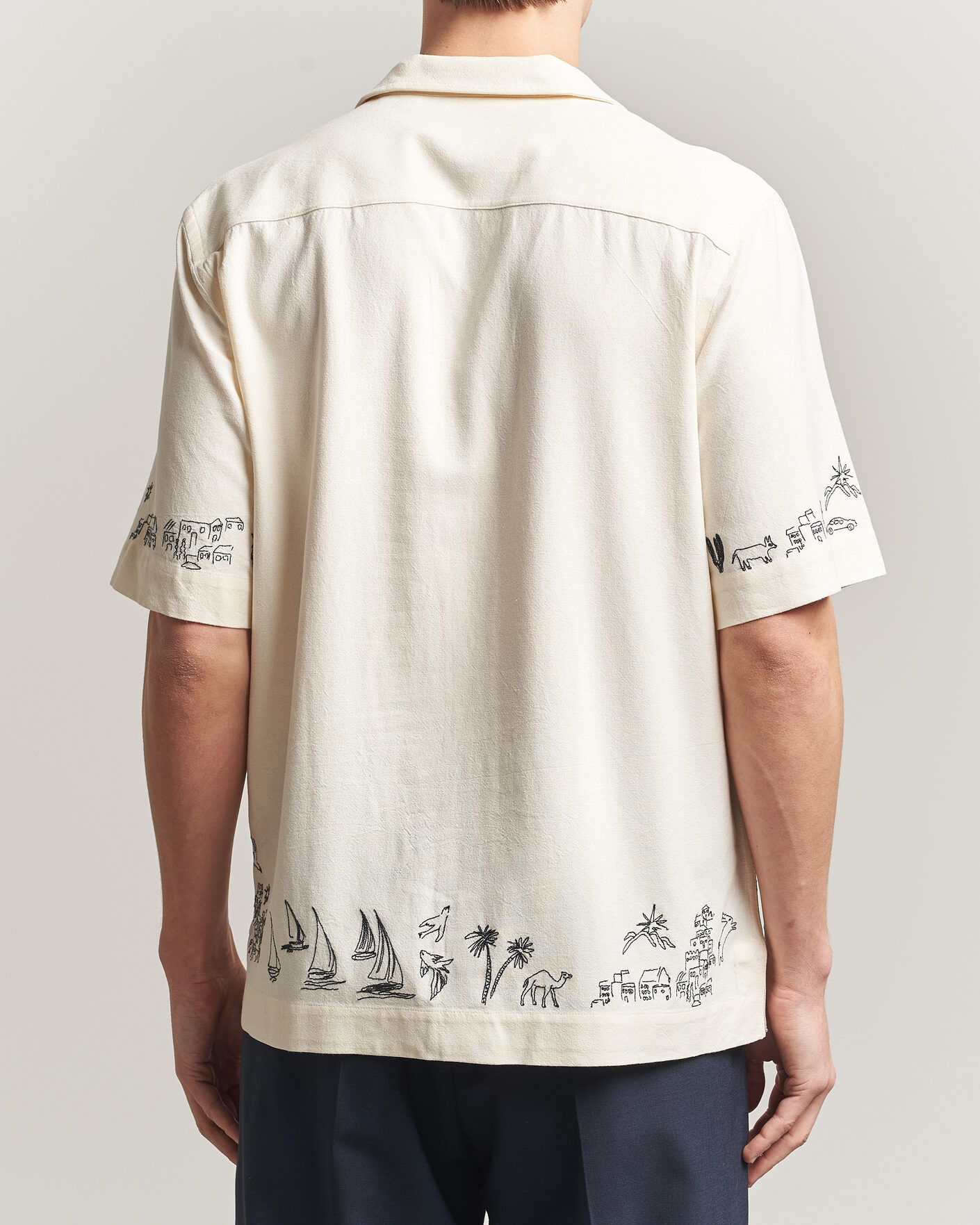 Uomini | Camicie | Paul Smith | Embroidered Short Sleeve Shirt White