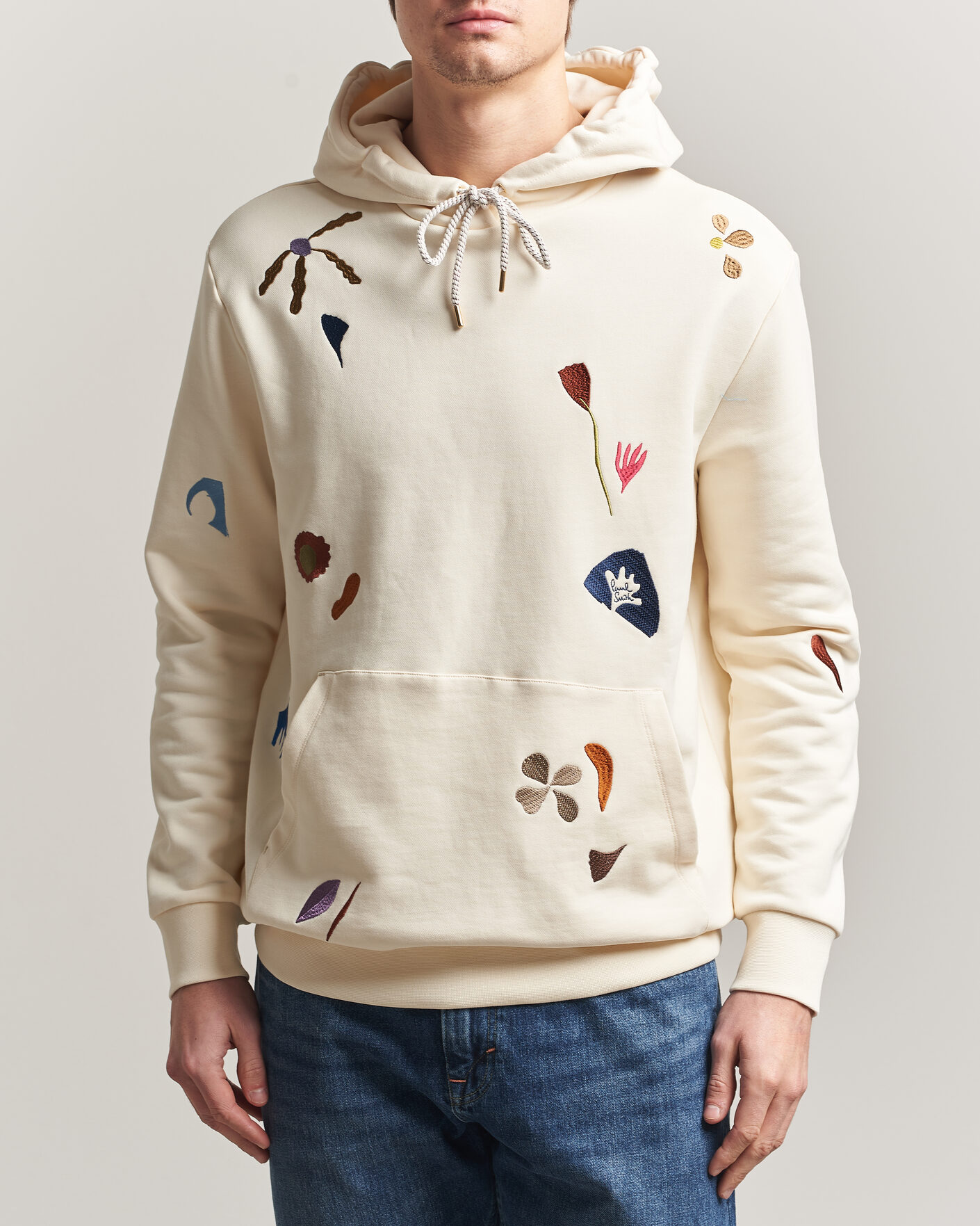 Uomini | Maglieria | Paul Smith | Embroidered Hoodie White