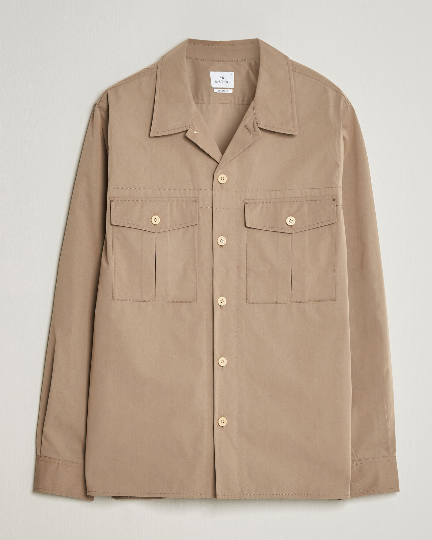 Uomini | Camicie | PS Paul Smith | Casual Cotton Overshirt Beige