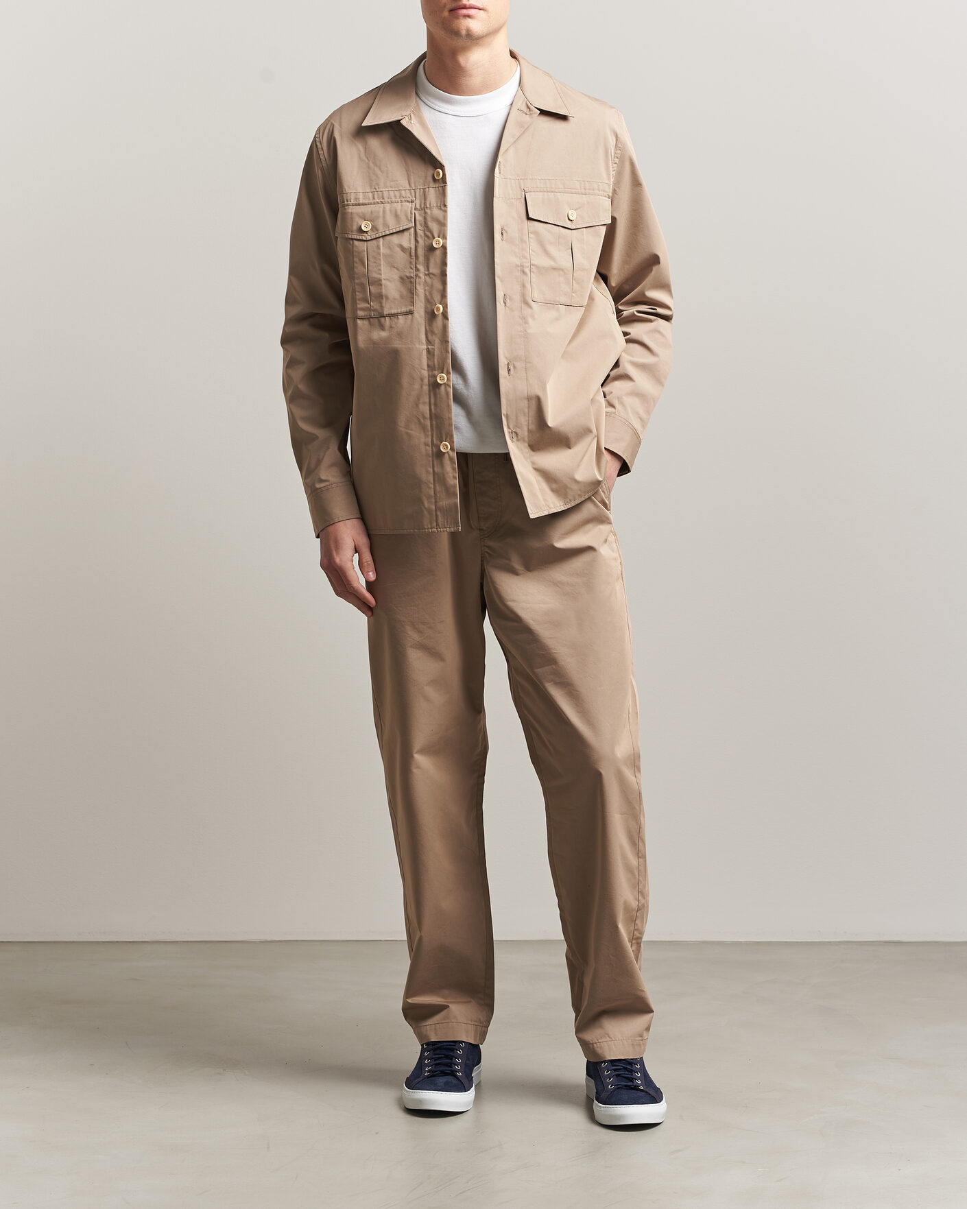 Uomini | Camicie | PS Paul Smith | Casual Cotton Overshirt Beige