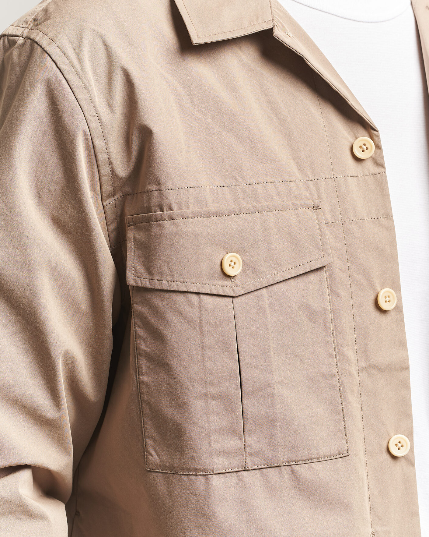Uomini | Camicie | PS Paul Smith | Casual Cotton Overshirt Beige
