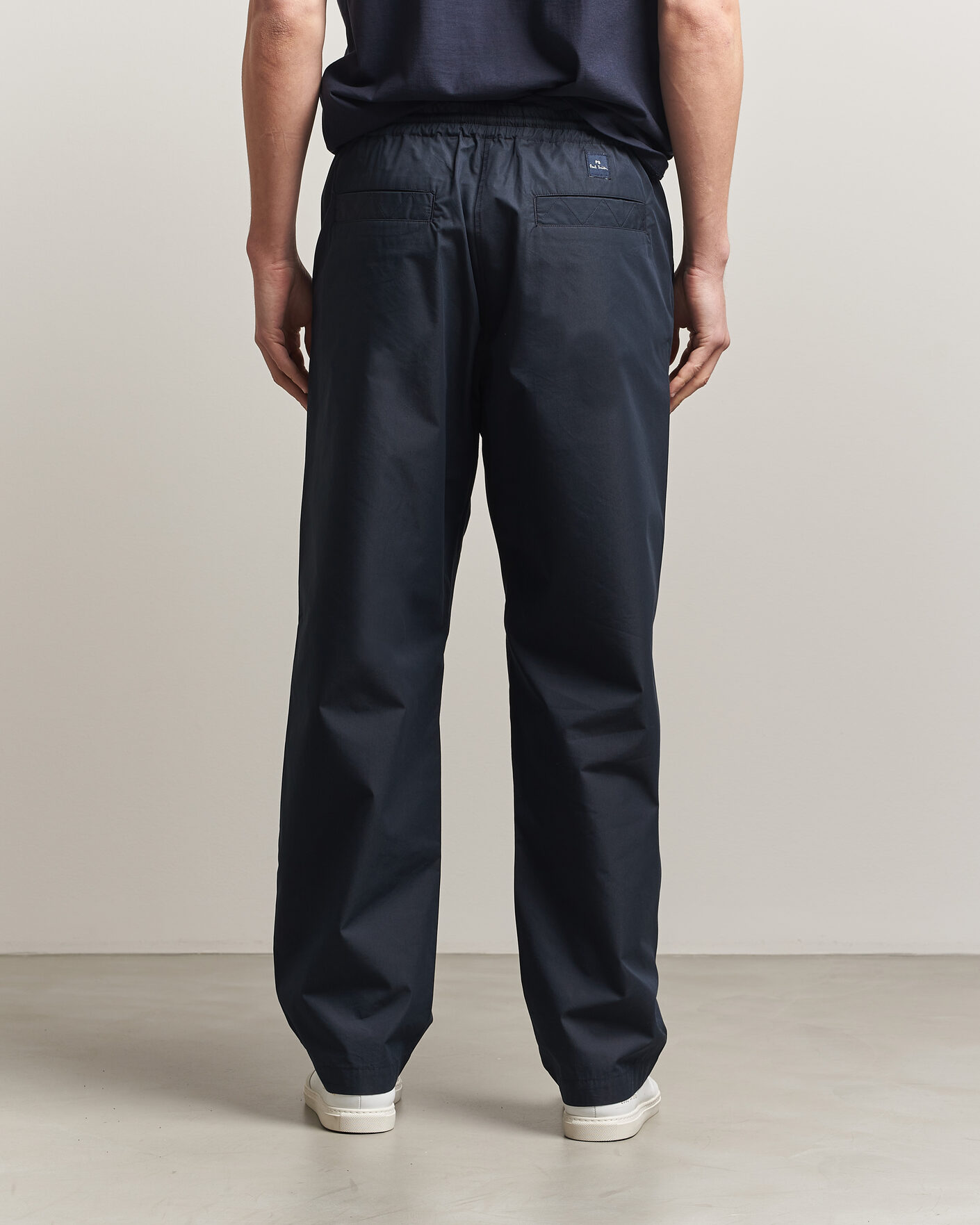 Uomini | Pantaloni | PS Paul Smith | Casual Cotton Drawstring Trousers Navy