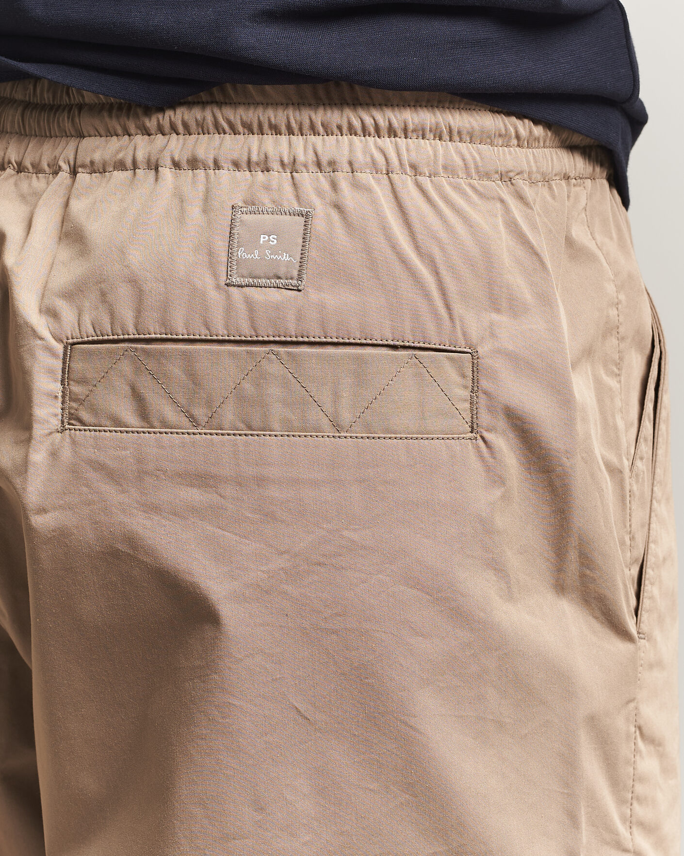 Uomini | Pantaloni | PS Paul Smith | Casual Cotton Drawstring Trousers Beige
