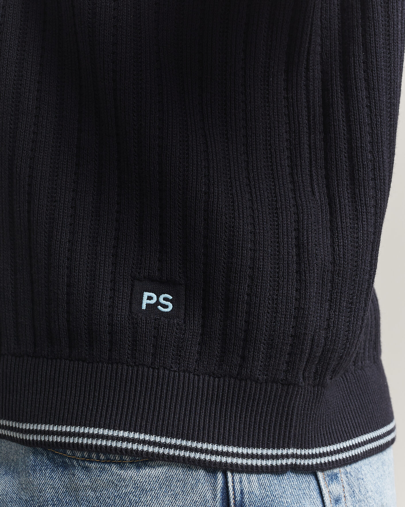 Uomini | Polo | PS Paul Smith | Cotton Knitted Polo Navy