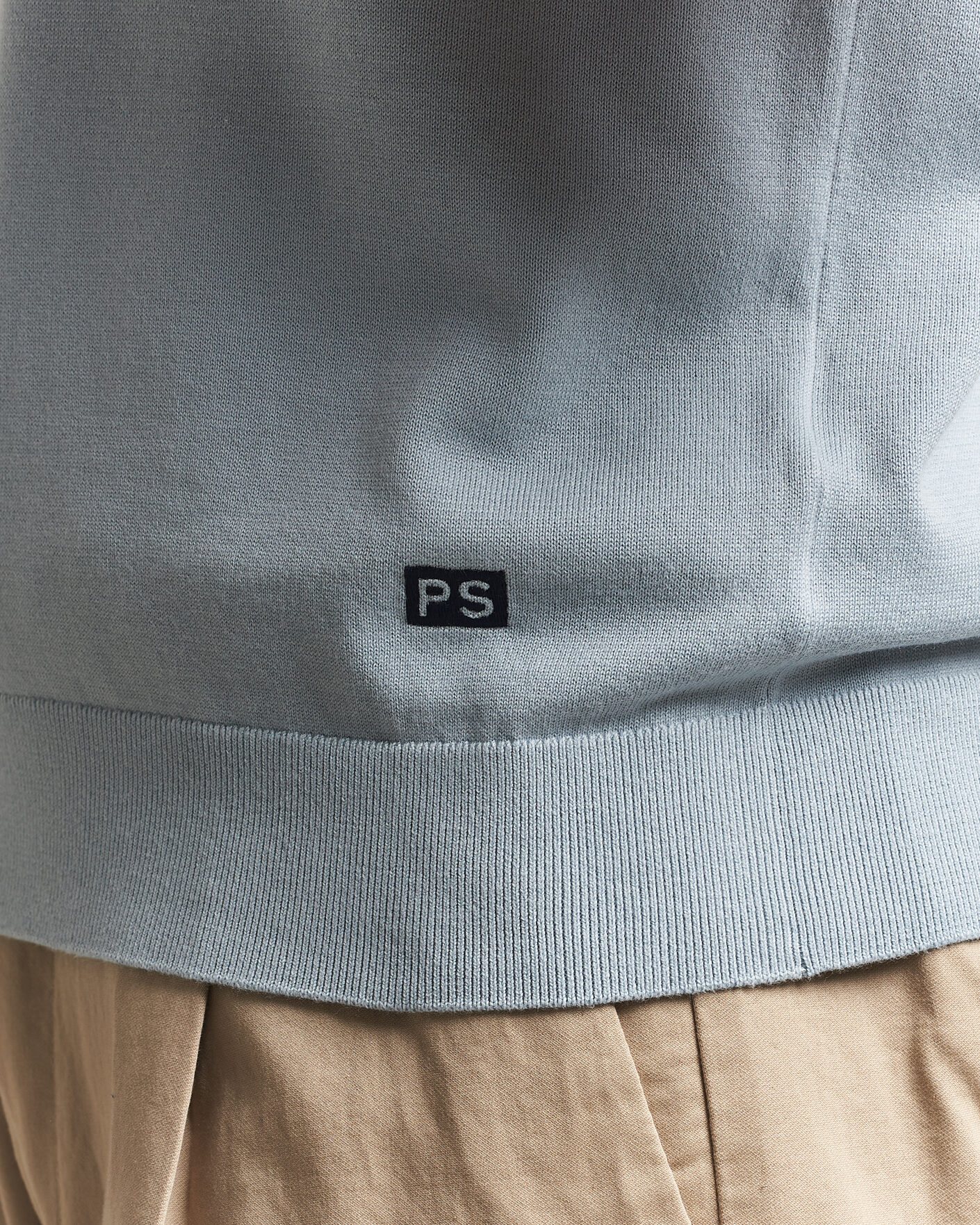 Uomini | T-shirt | PS Paul Smith | Cotton Knitted T-Shirt Light Blue