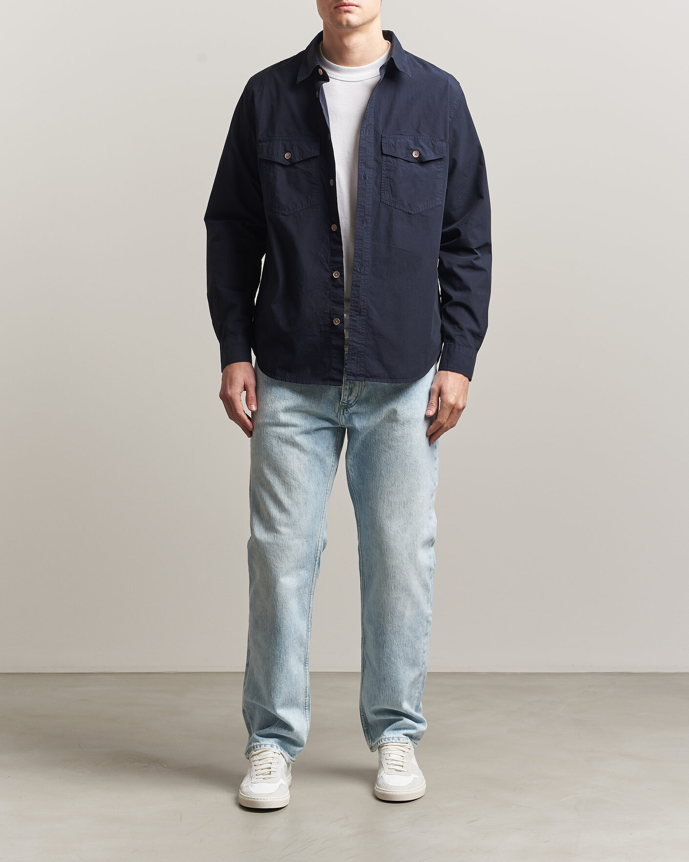Uomini | Camicie | PS Paul Smith | Cotton Pocket Overshirt Navy