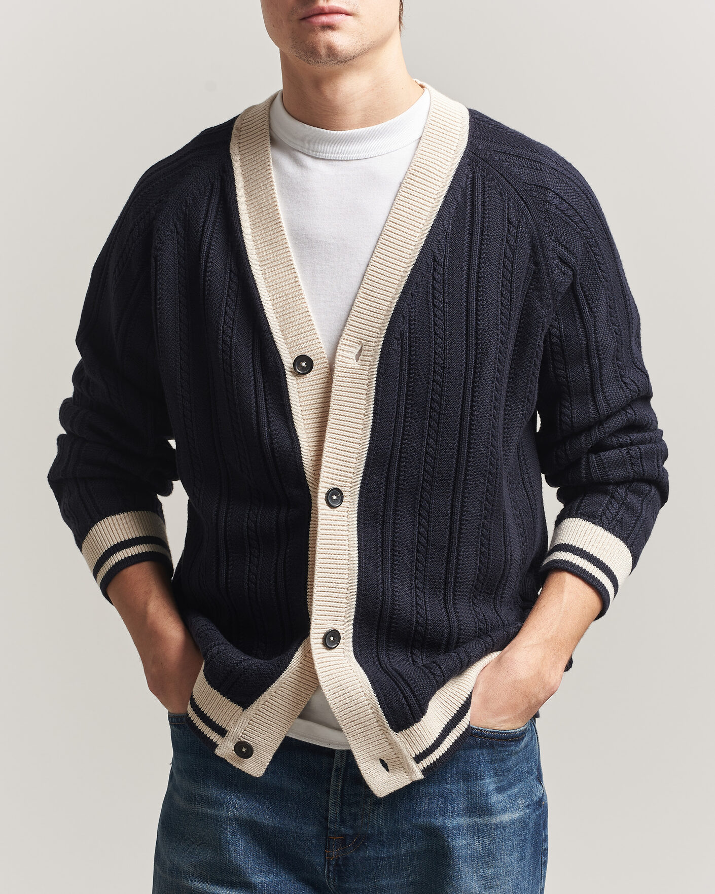Uomini | Maglieria | PS Paul Smith | Cotton Knitted Cardigan Navy