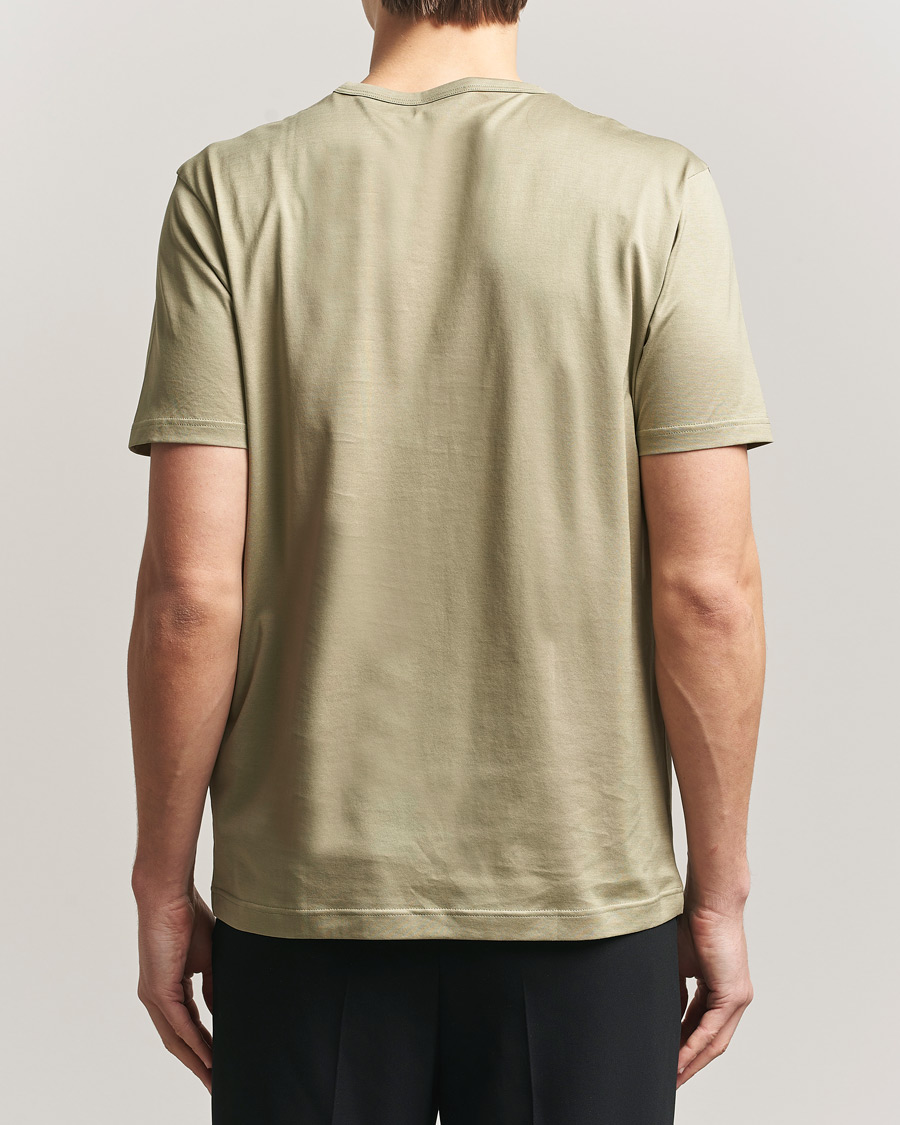 Uomini | T-shirt | Sunspel | Crew Neck Q82 Cotton T-Shirt Pistachio