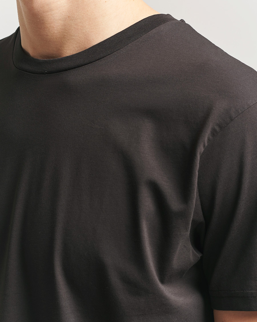 Uomini | T-shirt | Sunspel | Riviera Midweight T-Shirt Dark Chocolate