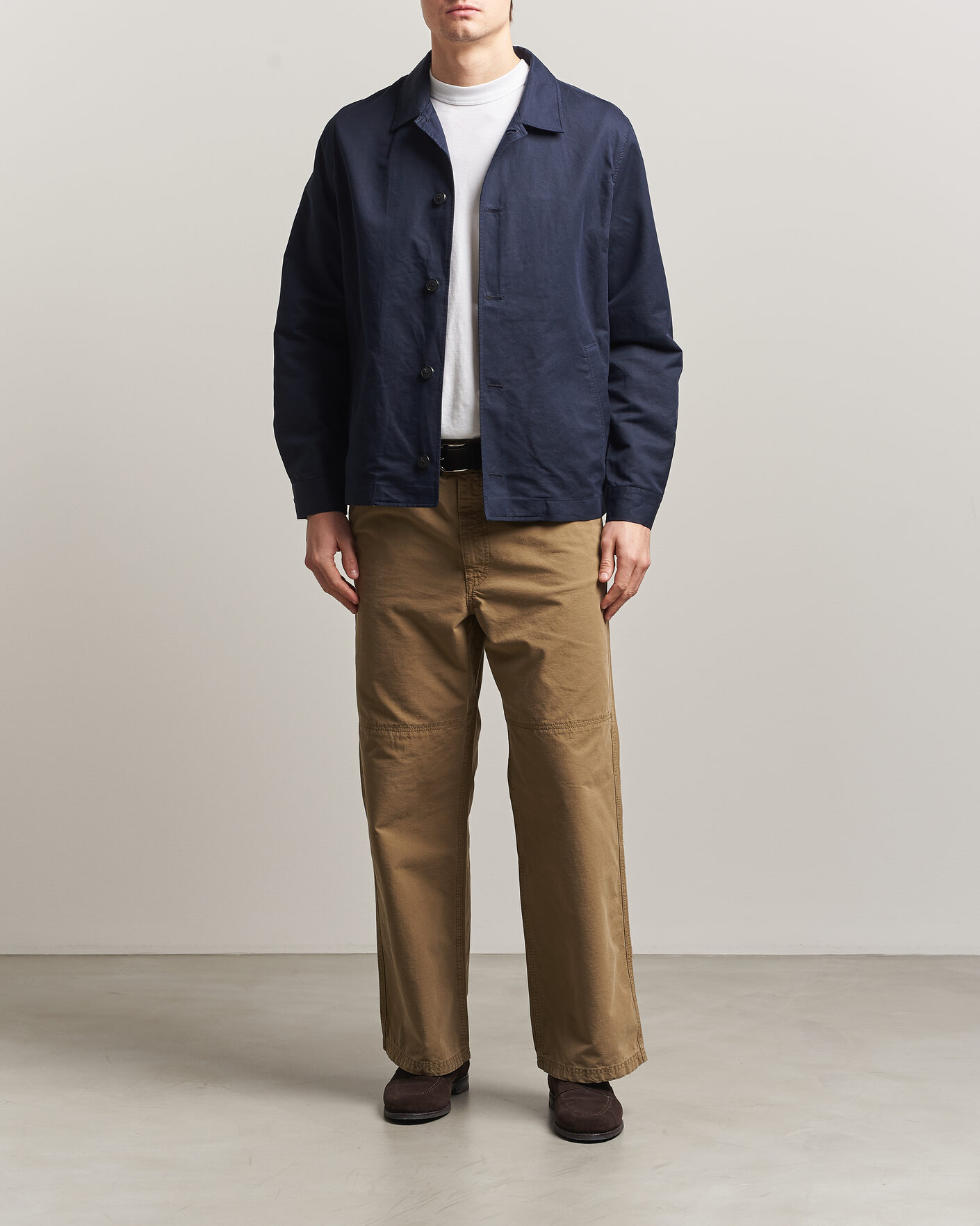 Uomini | Giacche | Sunspel | Cotton/Linen Jacket Navy