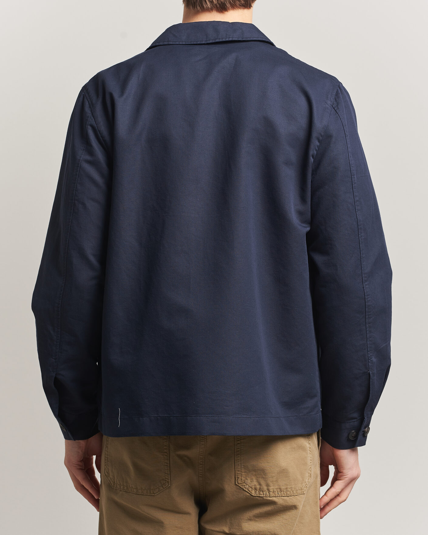 Uomini | Giacche | Sunspel | Cotton/Linen Jacket Navy